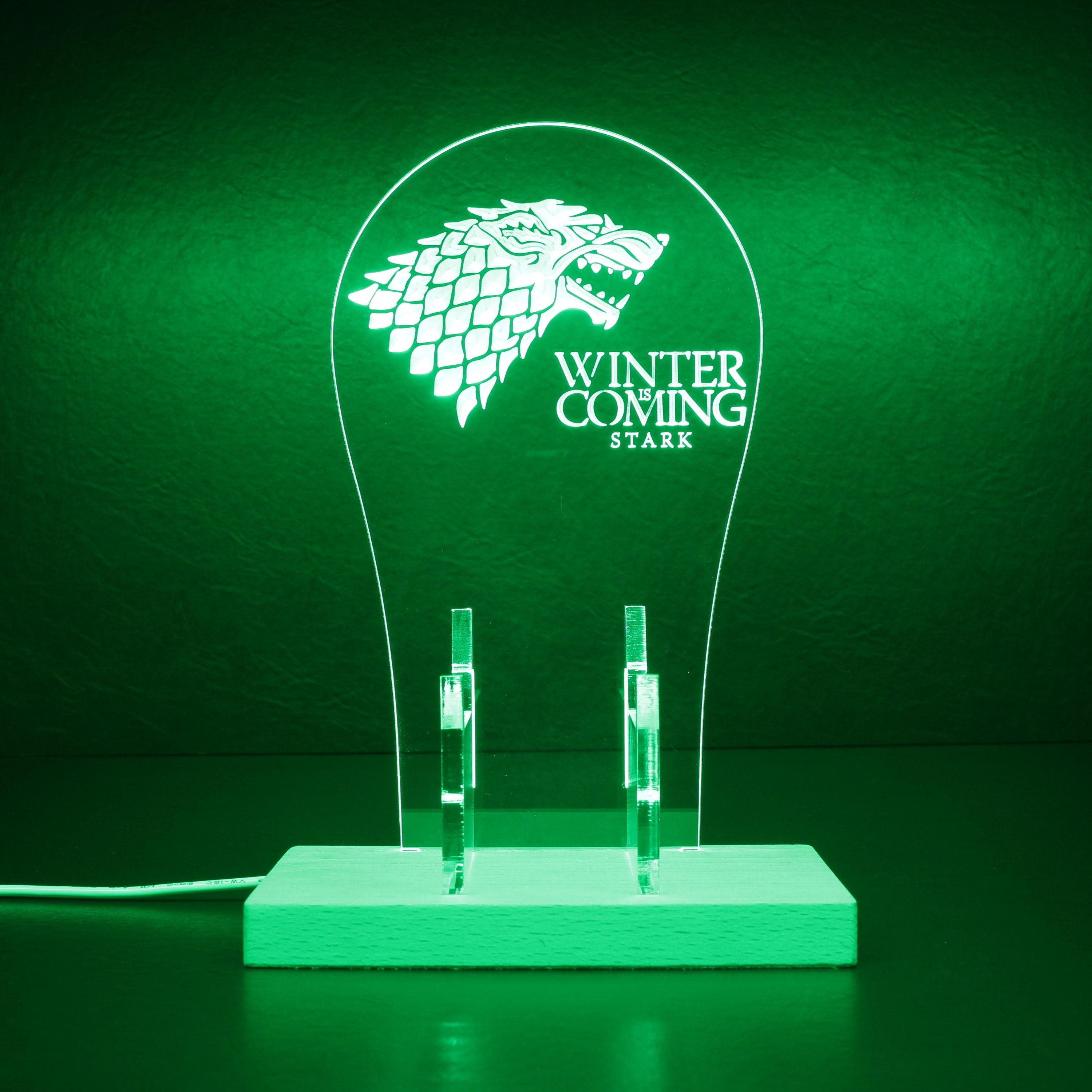 House Stark Game of the Thrones RGB LED Gaming Headset Controller Stand