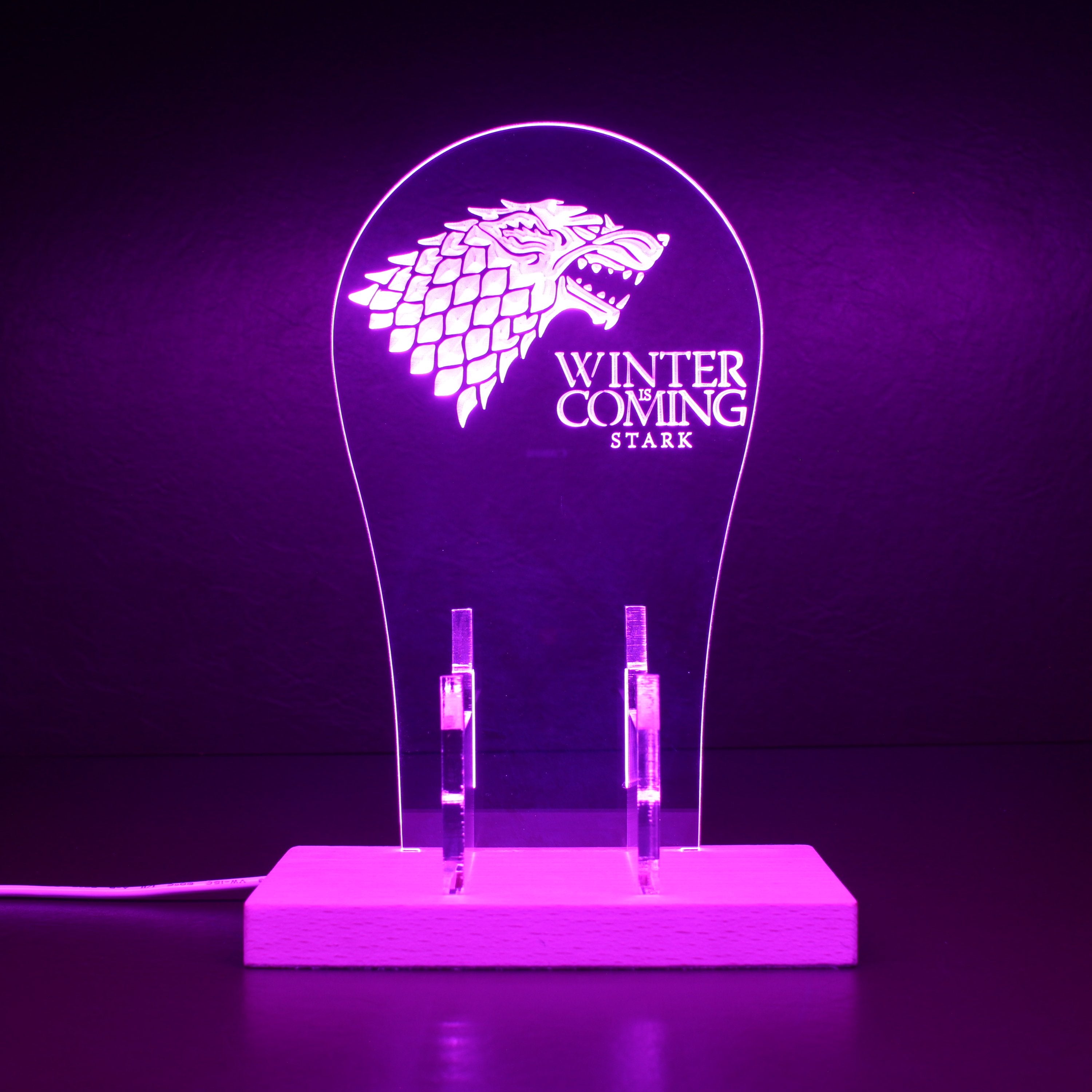 House Stark Game of the Thrones RGB LED Gaming Headset Controller Stand