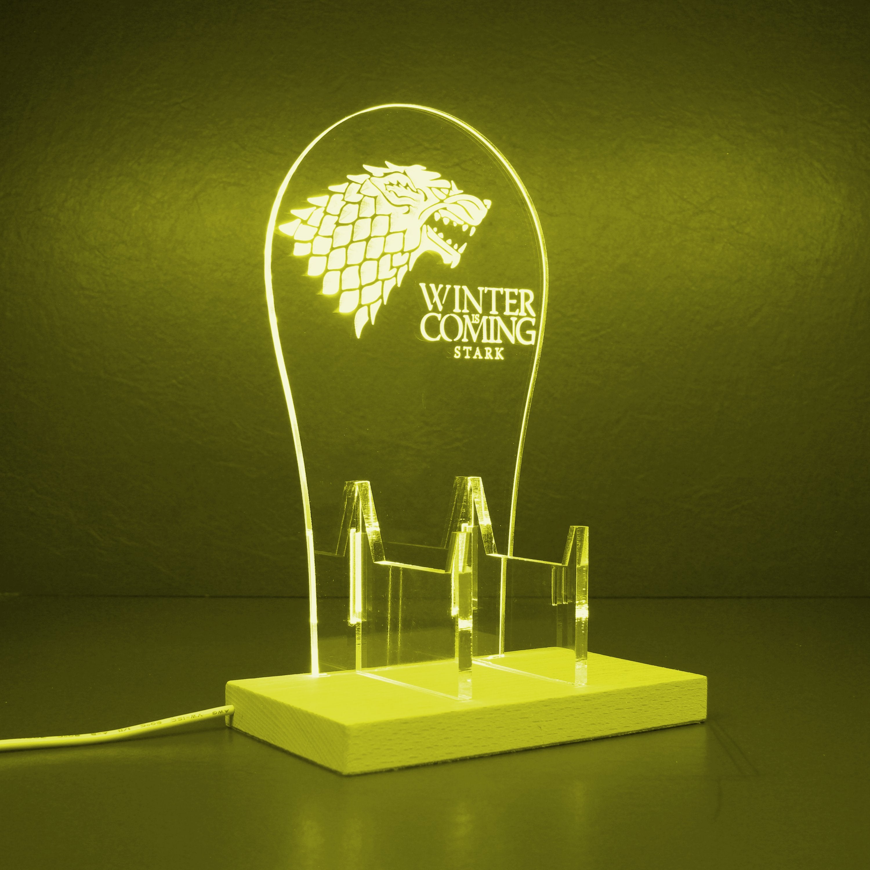 House Stark Game of the Thrones RGB LED Gaming Headset Controller Stand