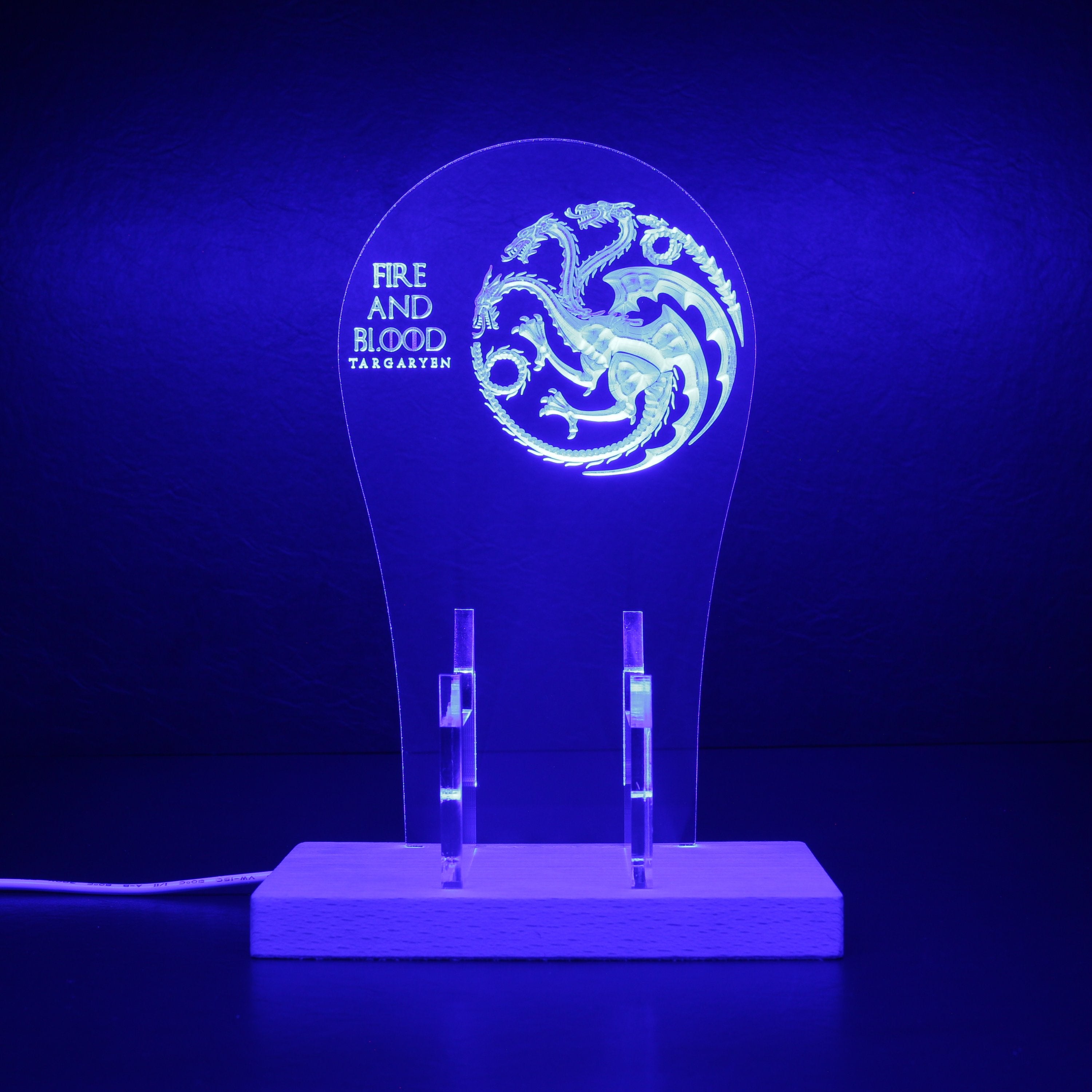 House of the Dragon Game of the Thrones RGB LED Gaming Headset Controller Stand