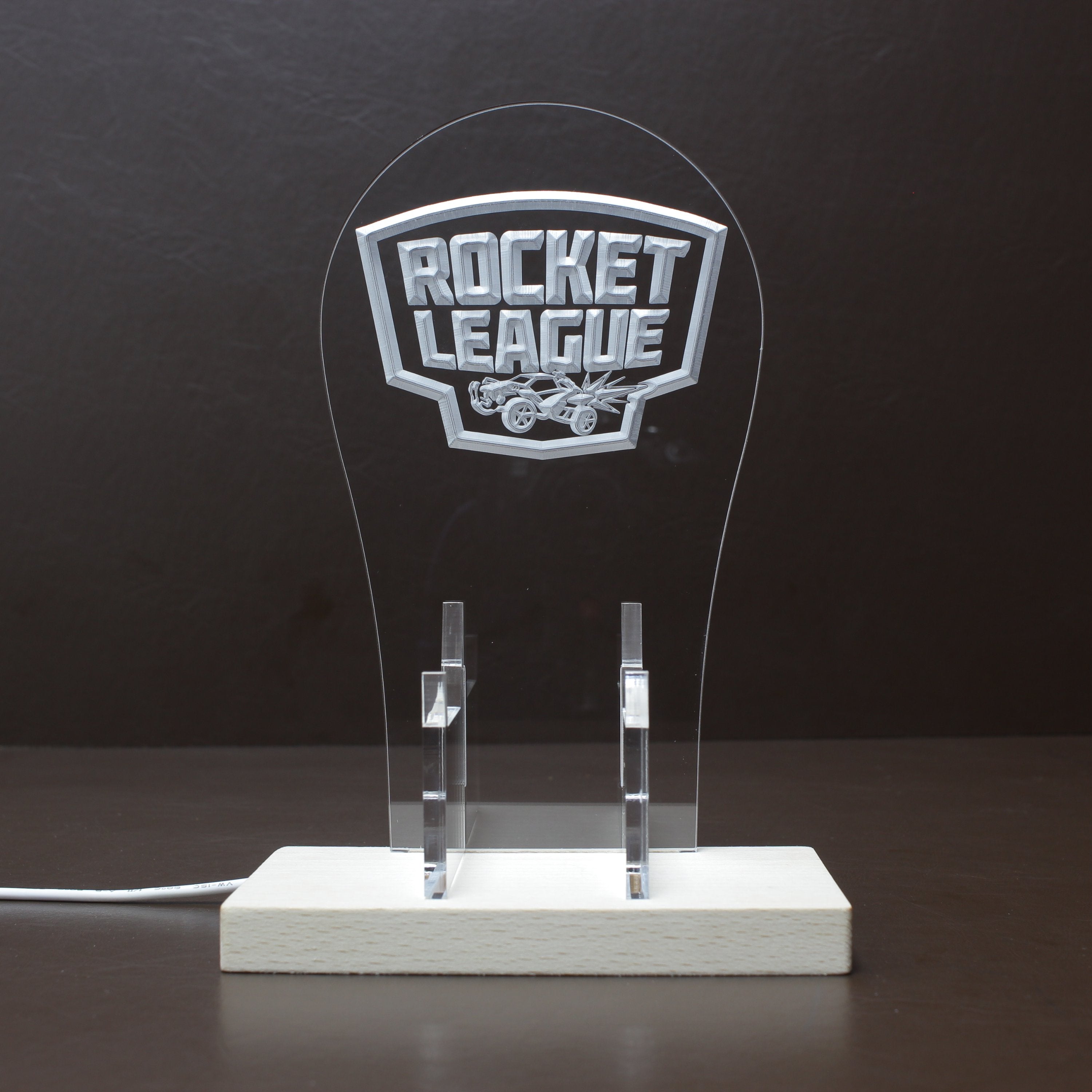 Rocket League Logo RGB LED Gaming Headset Controller Stand