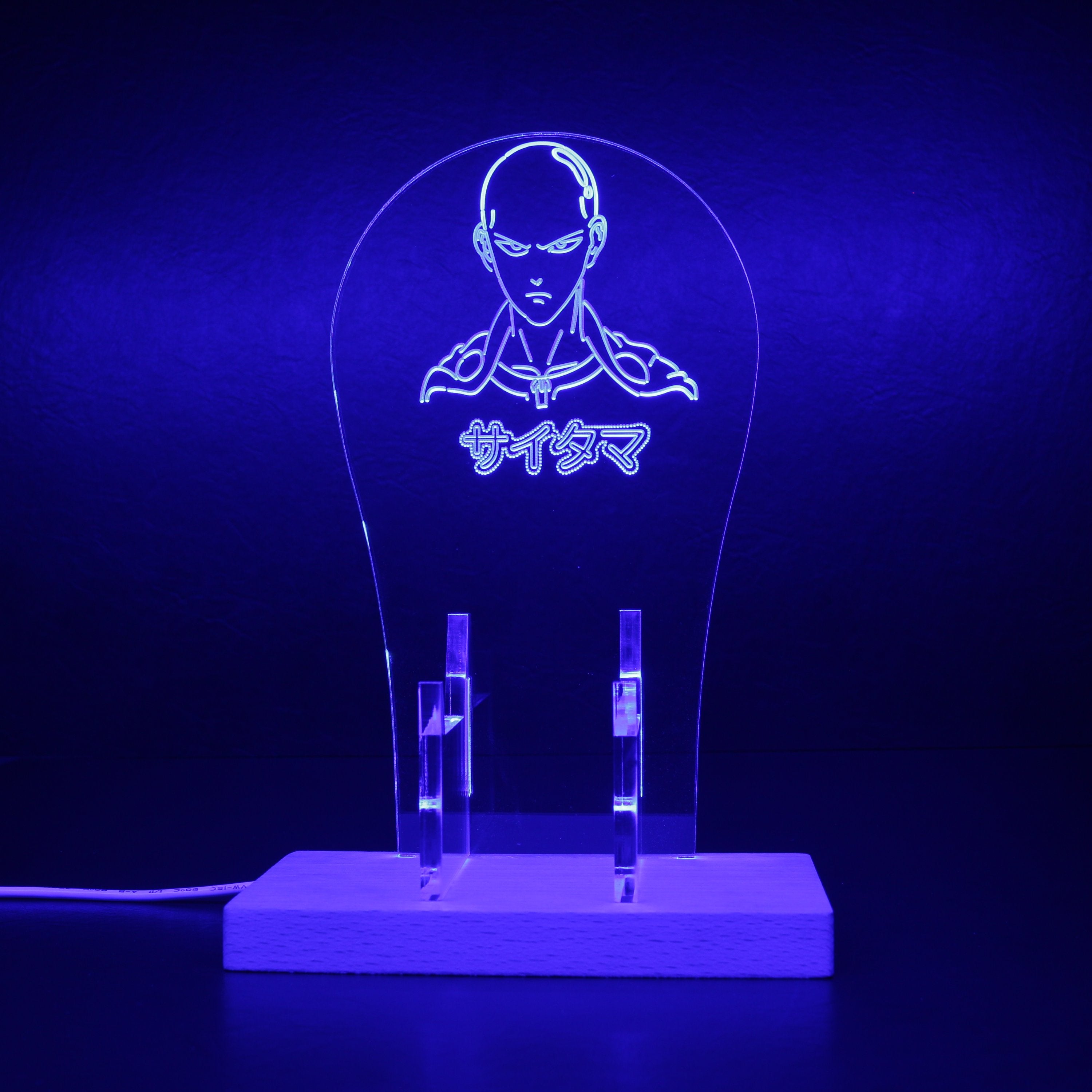 One Punch Man RGB LED Gaming Headset Controller Stand