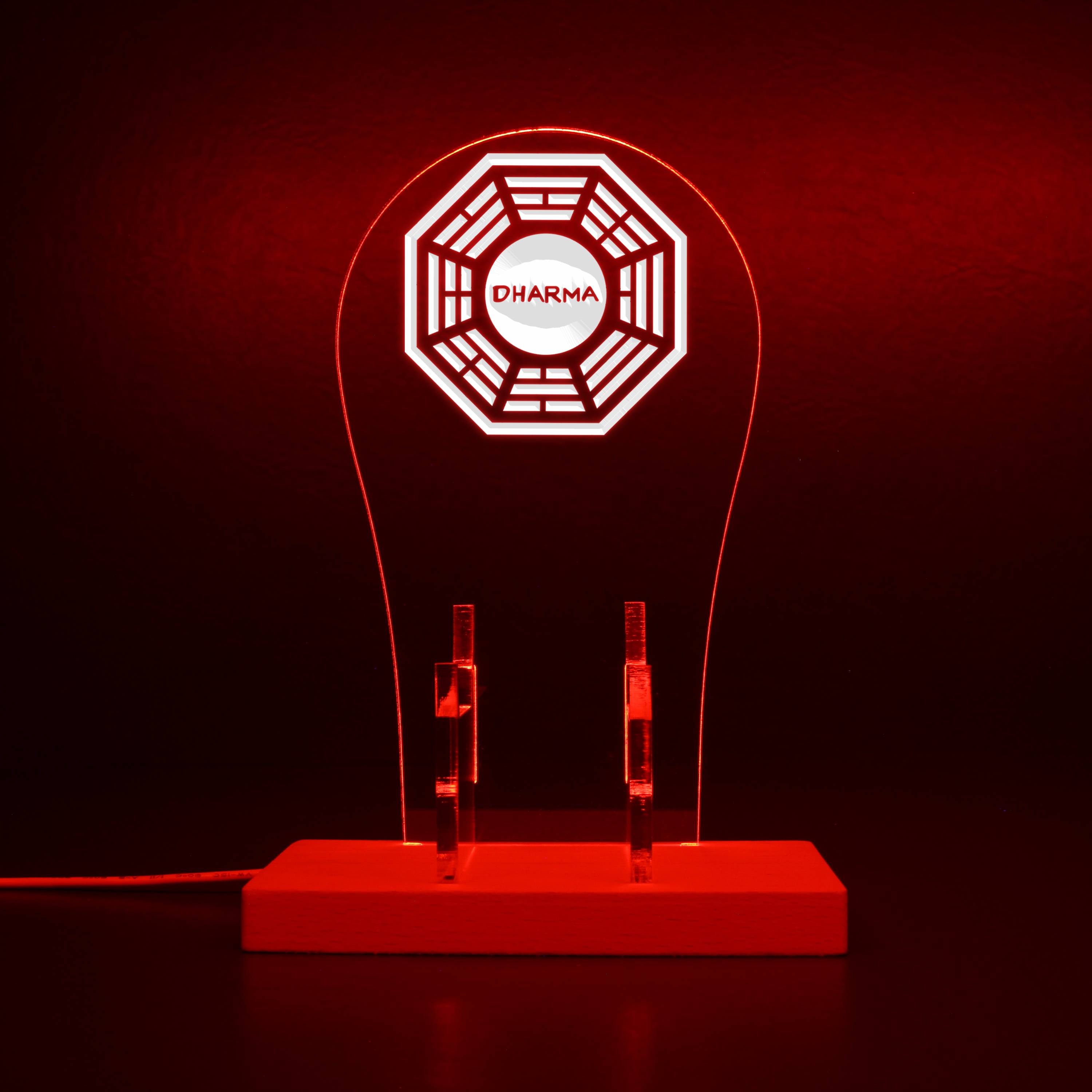 Dharma Lost Initiative Light RGB LED Gaming Headset Controller Stand