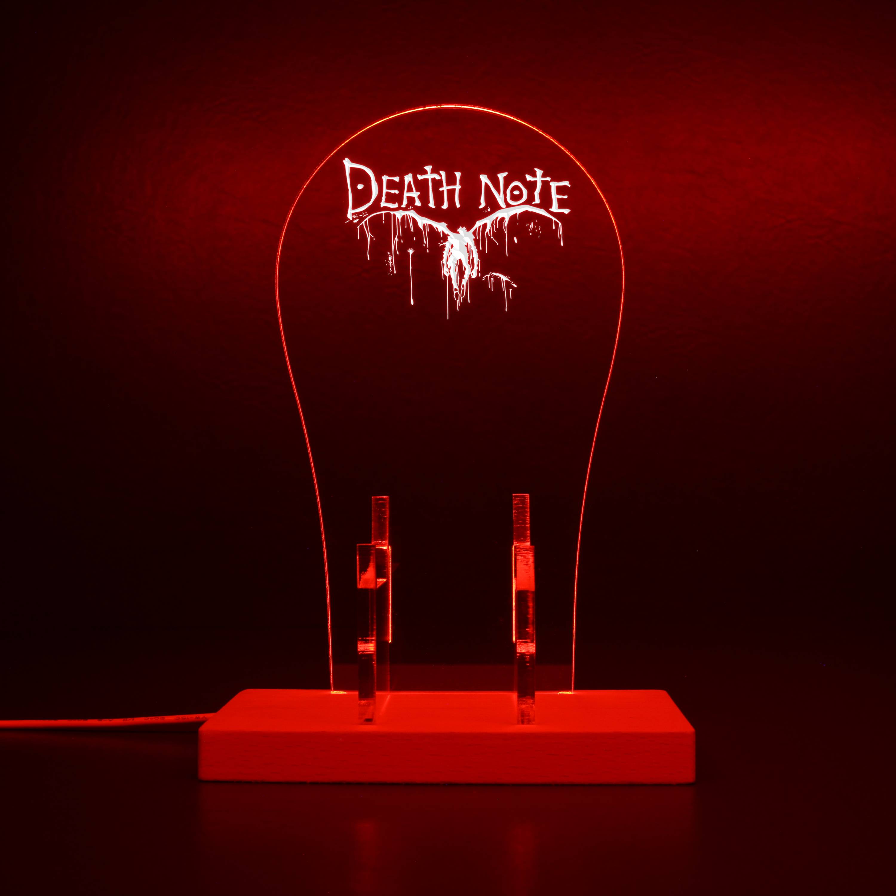 Death Note Notebook Cosplay L RGB LED Gaming Headset Controller Stand