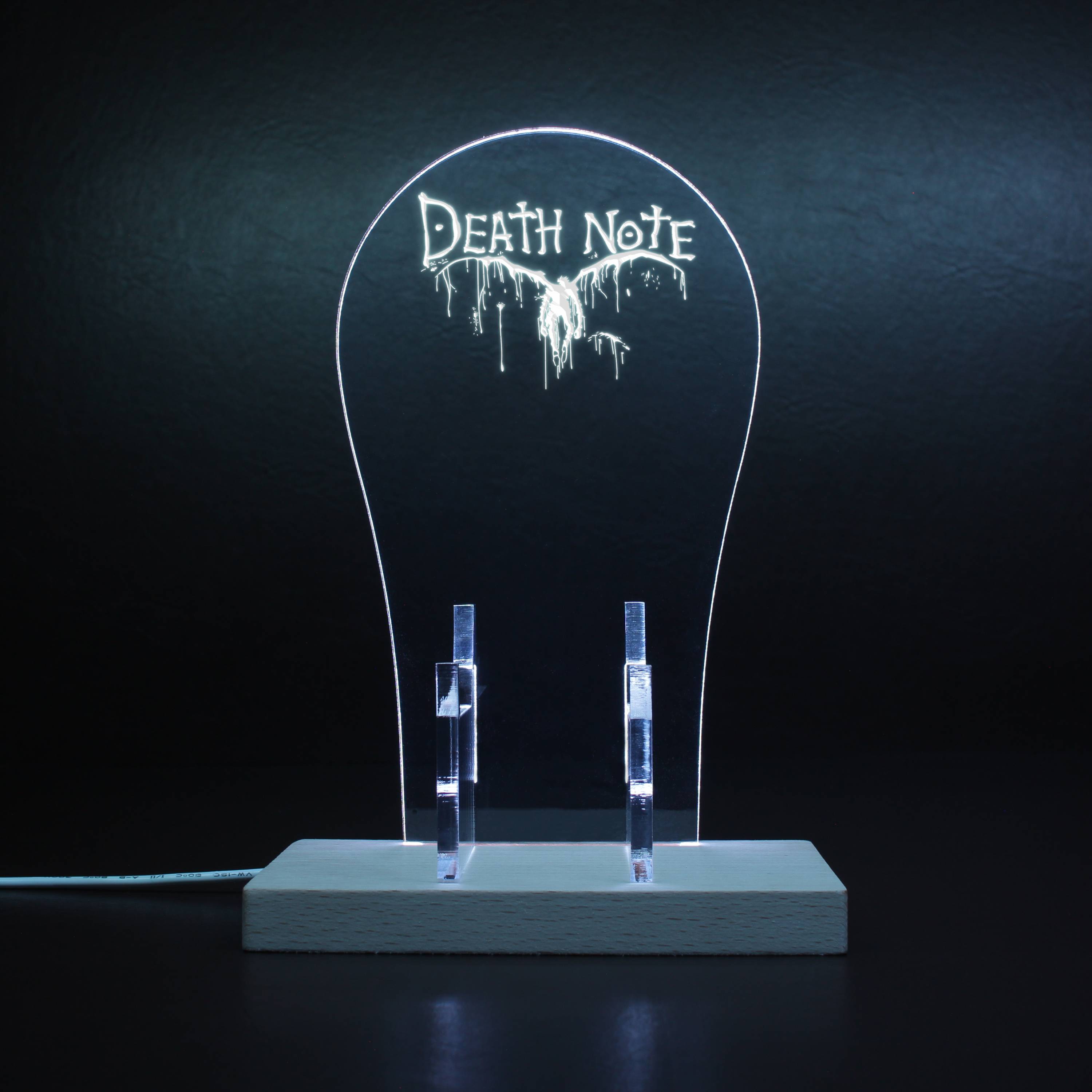 Death Note Notebook Cosplay L RGB LED Gaming Headset Controller Stand