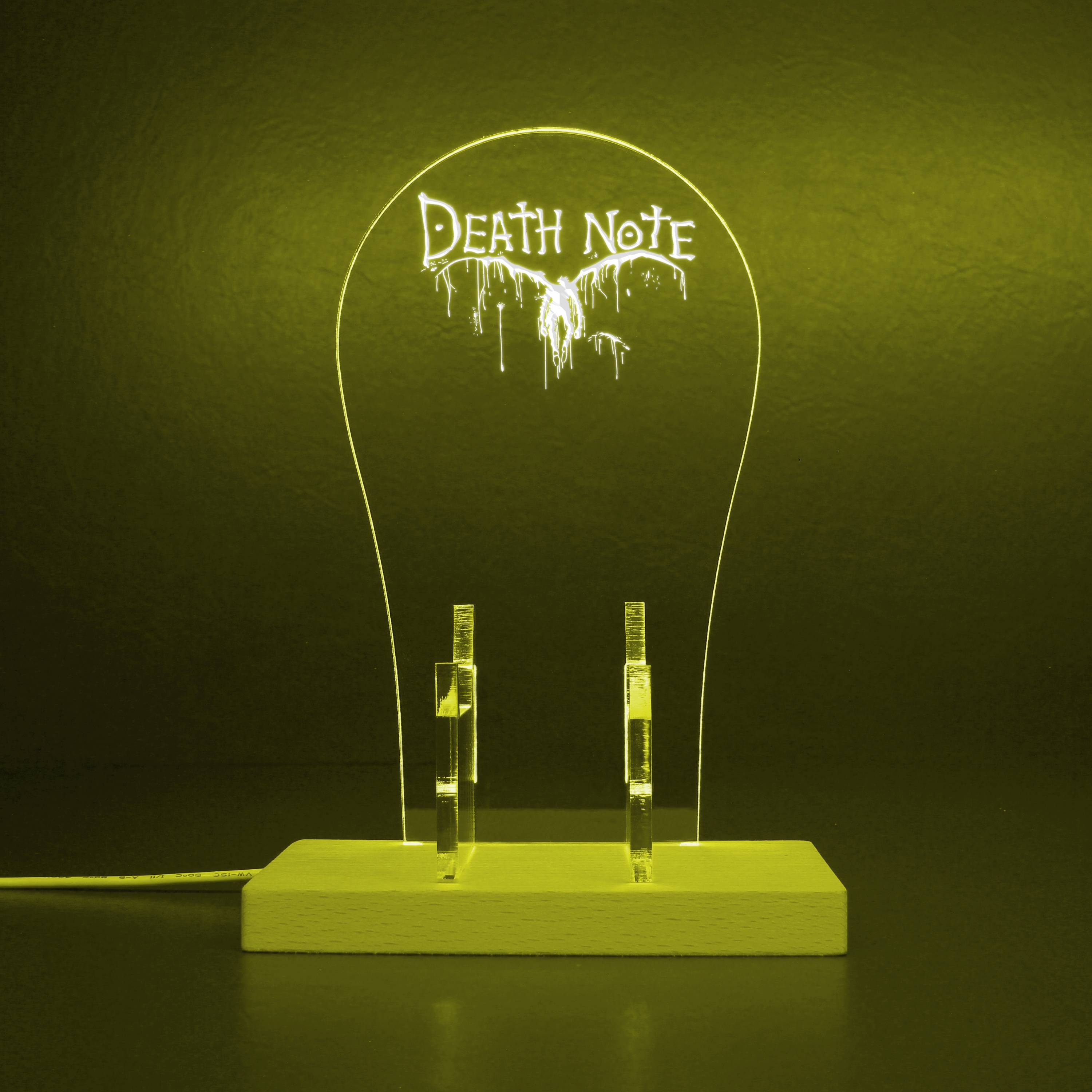 Death Note Notebook Cosplay L RGB LED Gaming Headset Controller Stand