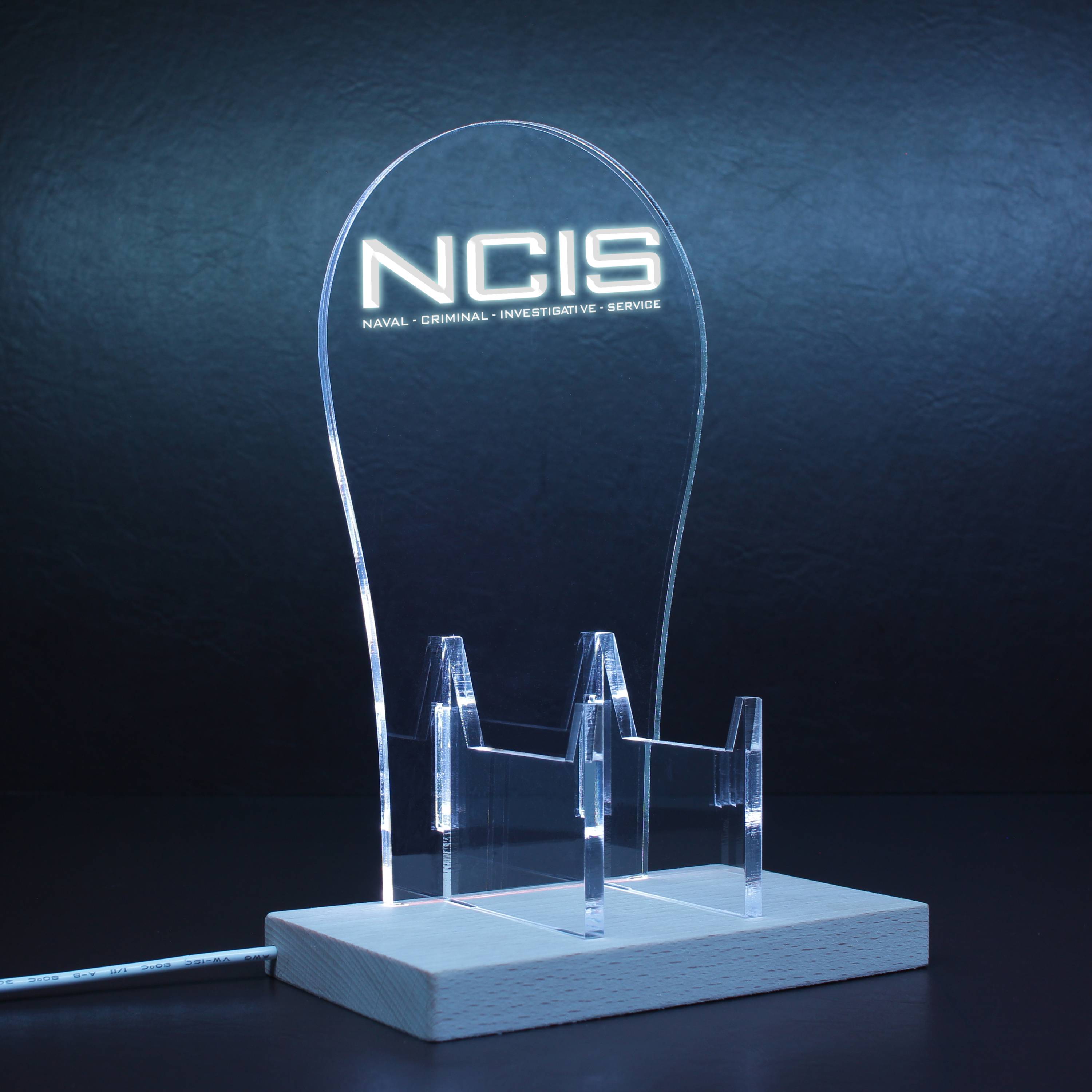 NCIS Naval Criminal Investigative RGB LED Gaming Headset Controller Stand