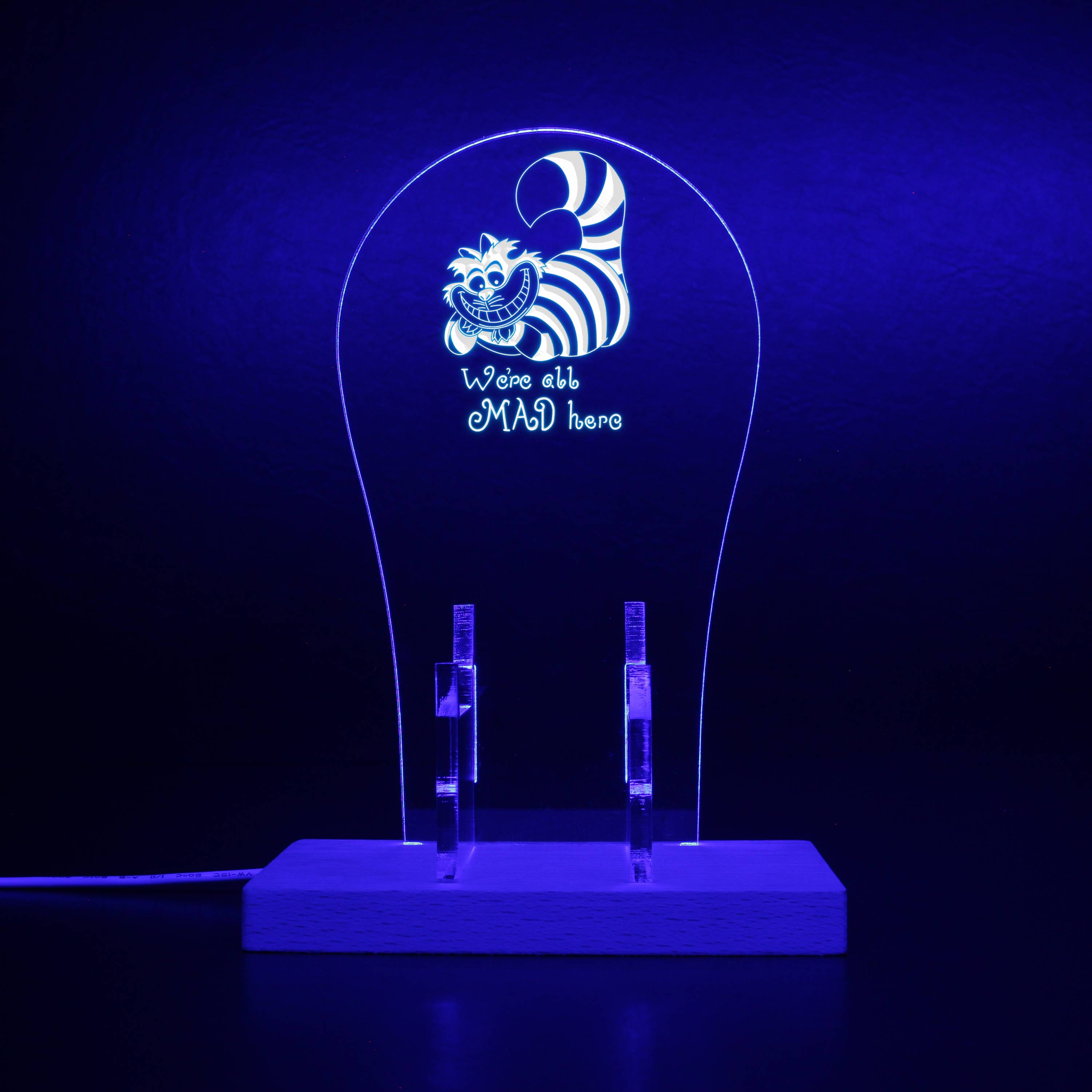The Cheshire Cat RGB LED Gaming Headset Controller Stand