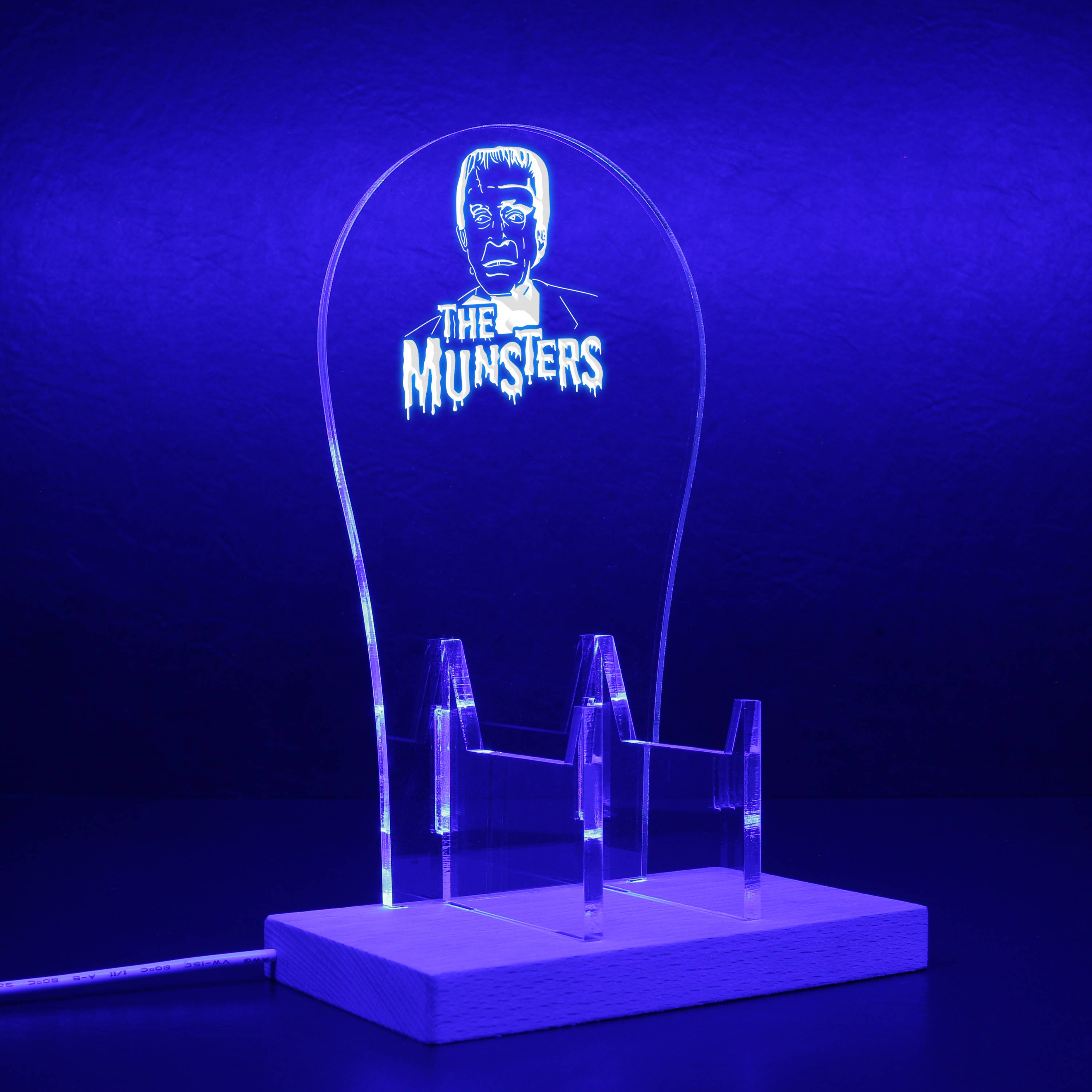 The Munsters RGB LED Gaming Headset Controller Stand