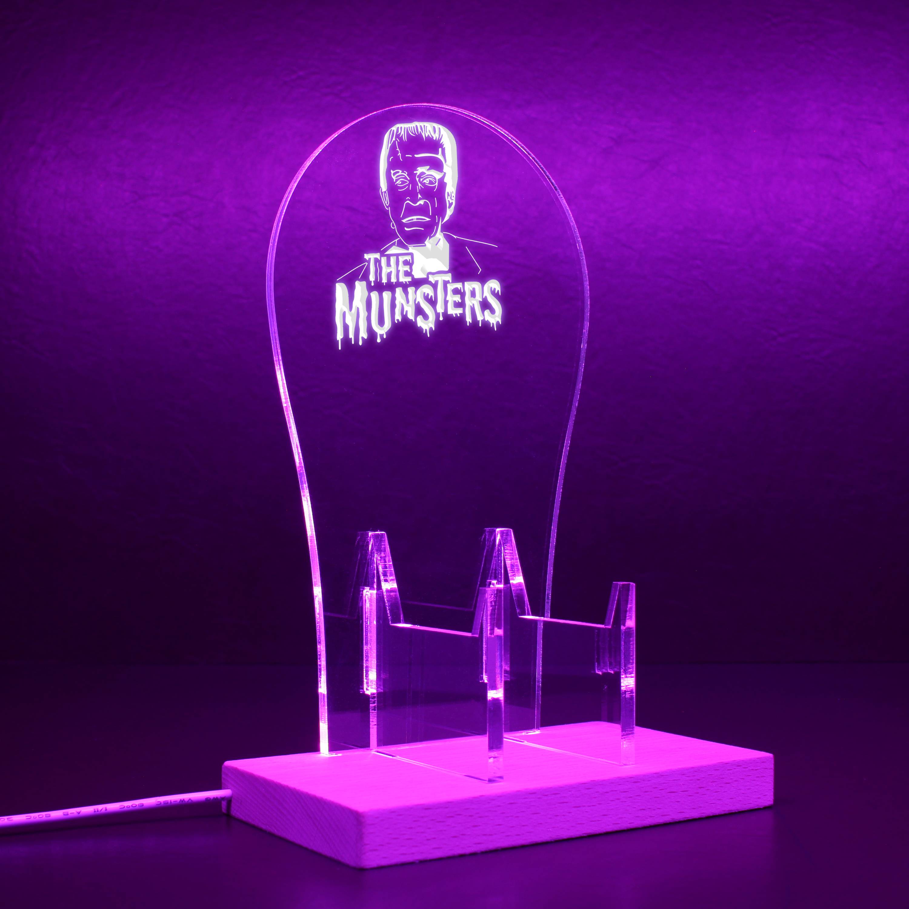 The Munsters RGB LED Gaming Headset Controller Stand