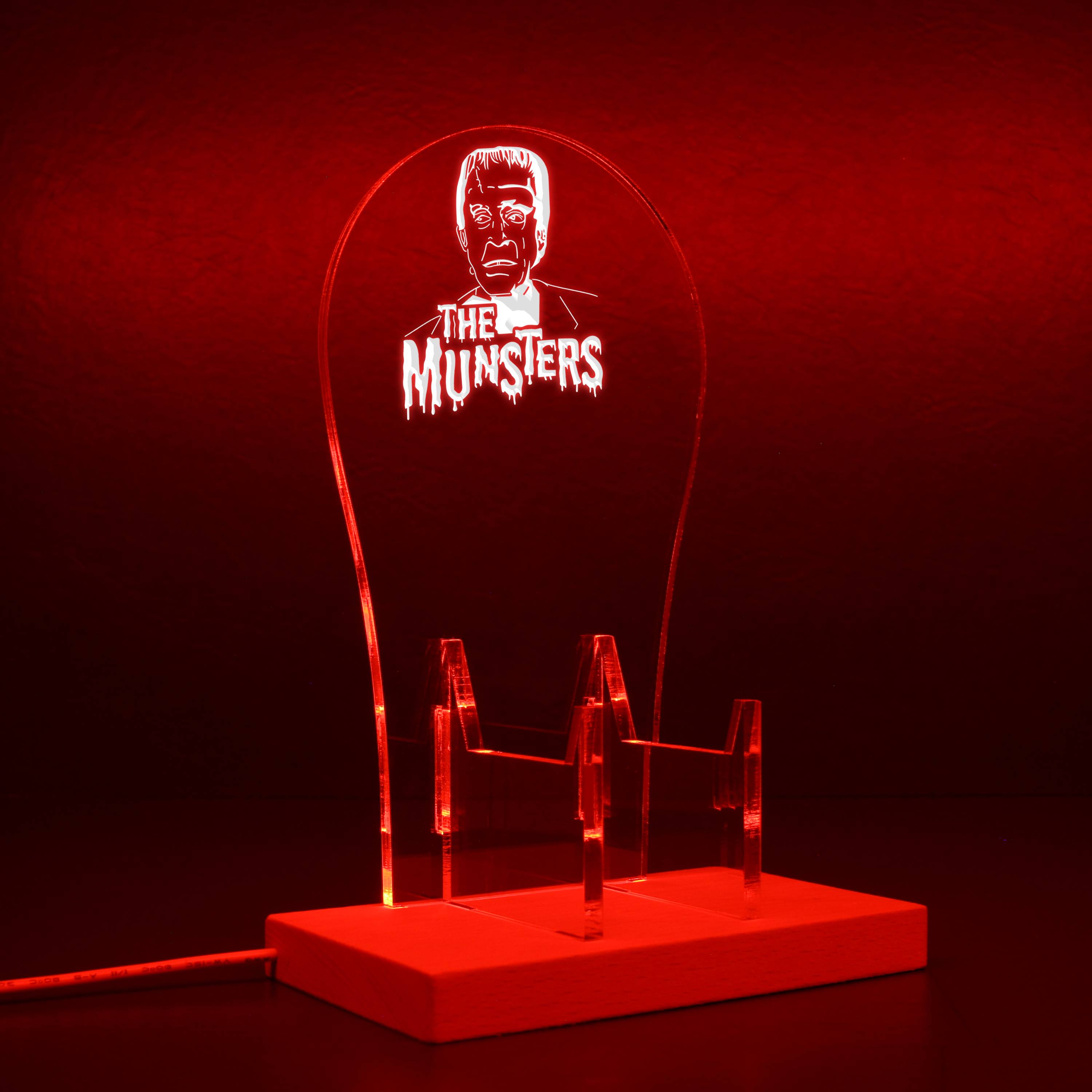 The Munsters RGB LED Gaming Headset Controller Stand