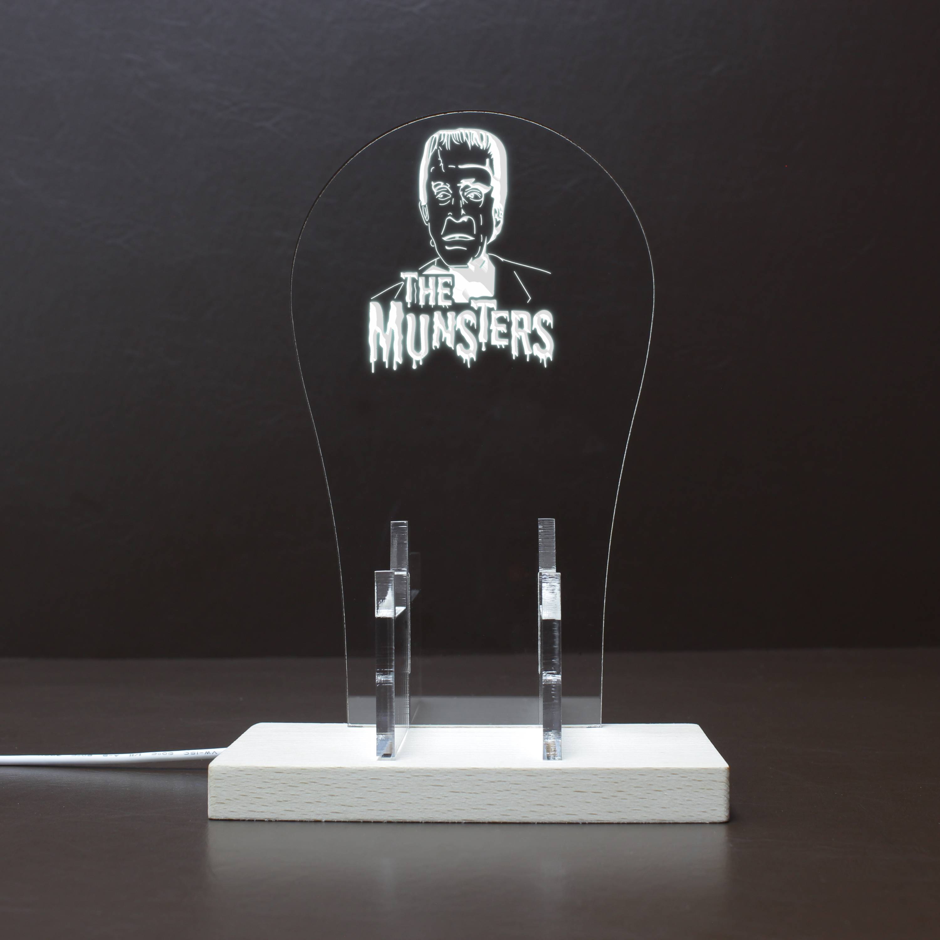 The Munsters RGB LED Gaming Headset Controller Stand