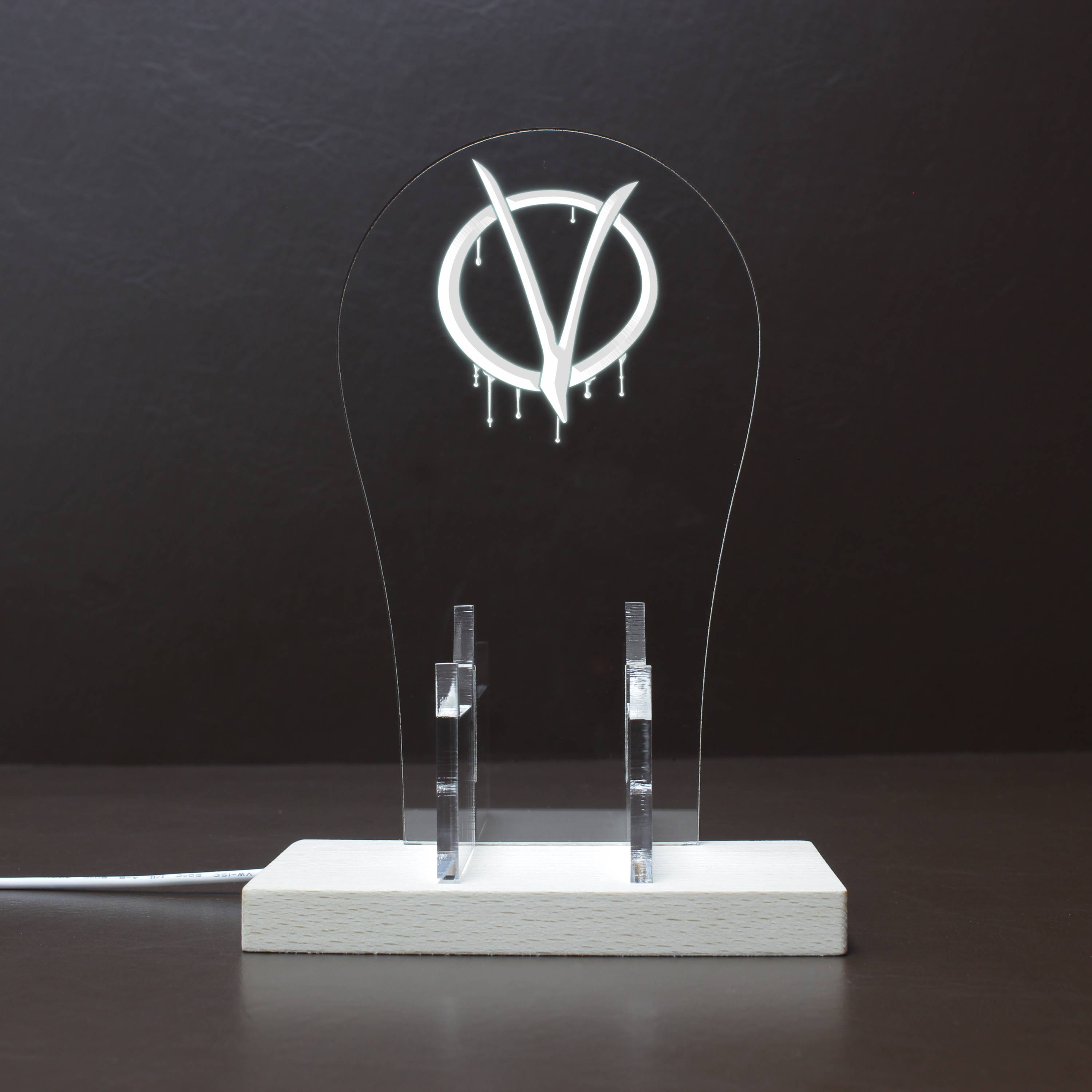 V For Vendetta RGB LED Gaming Headset Controller Stand