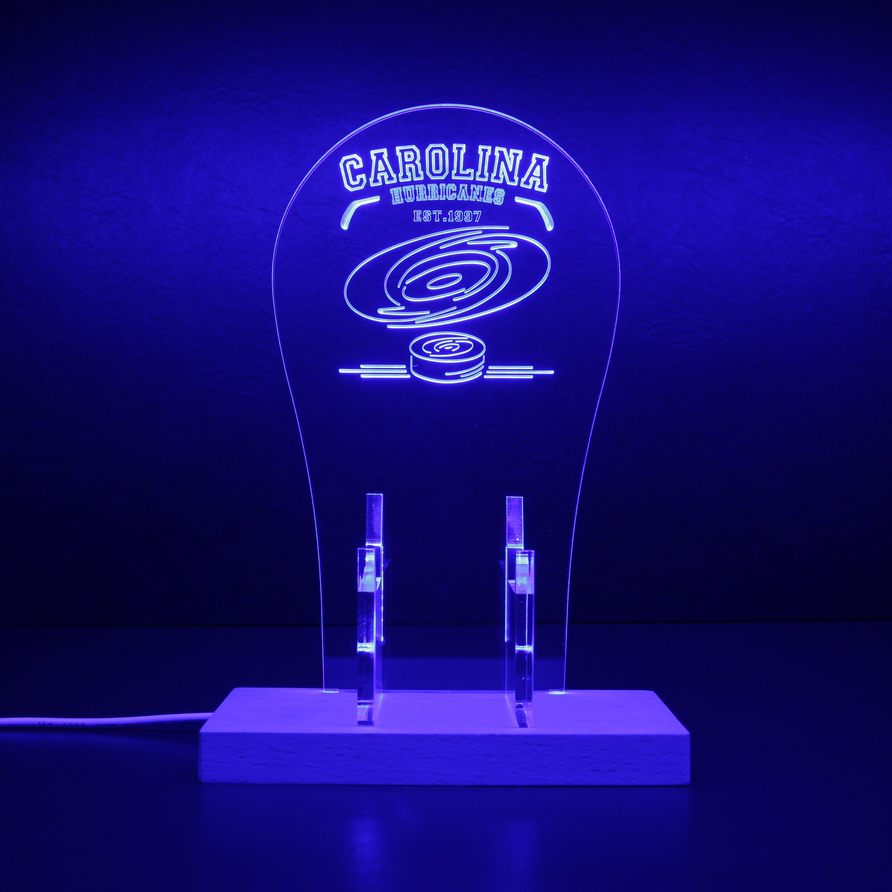 Custom Your Sport Team Carolina Hurricanes Est.1997 RGB LED Gaming Headset Controller Stand