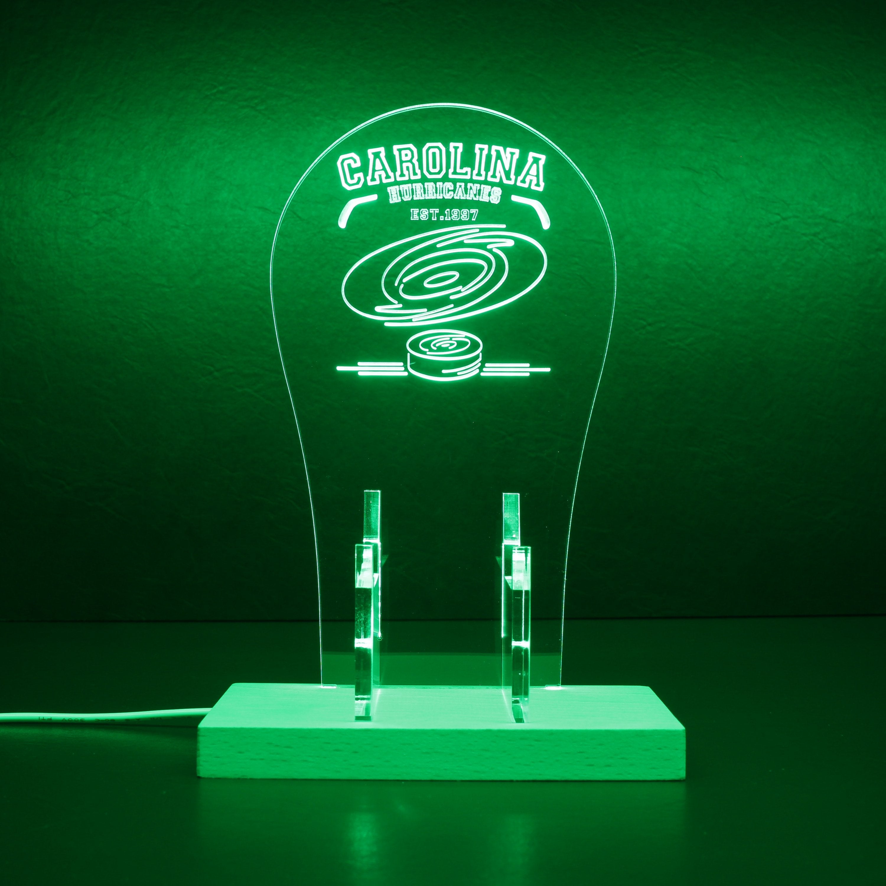 Custom Your Sport Team Carolina Hurricanes Est.1997 RGB LED Gaming Headset Controller Stand