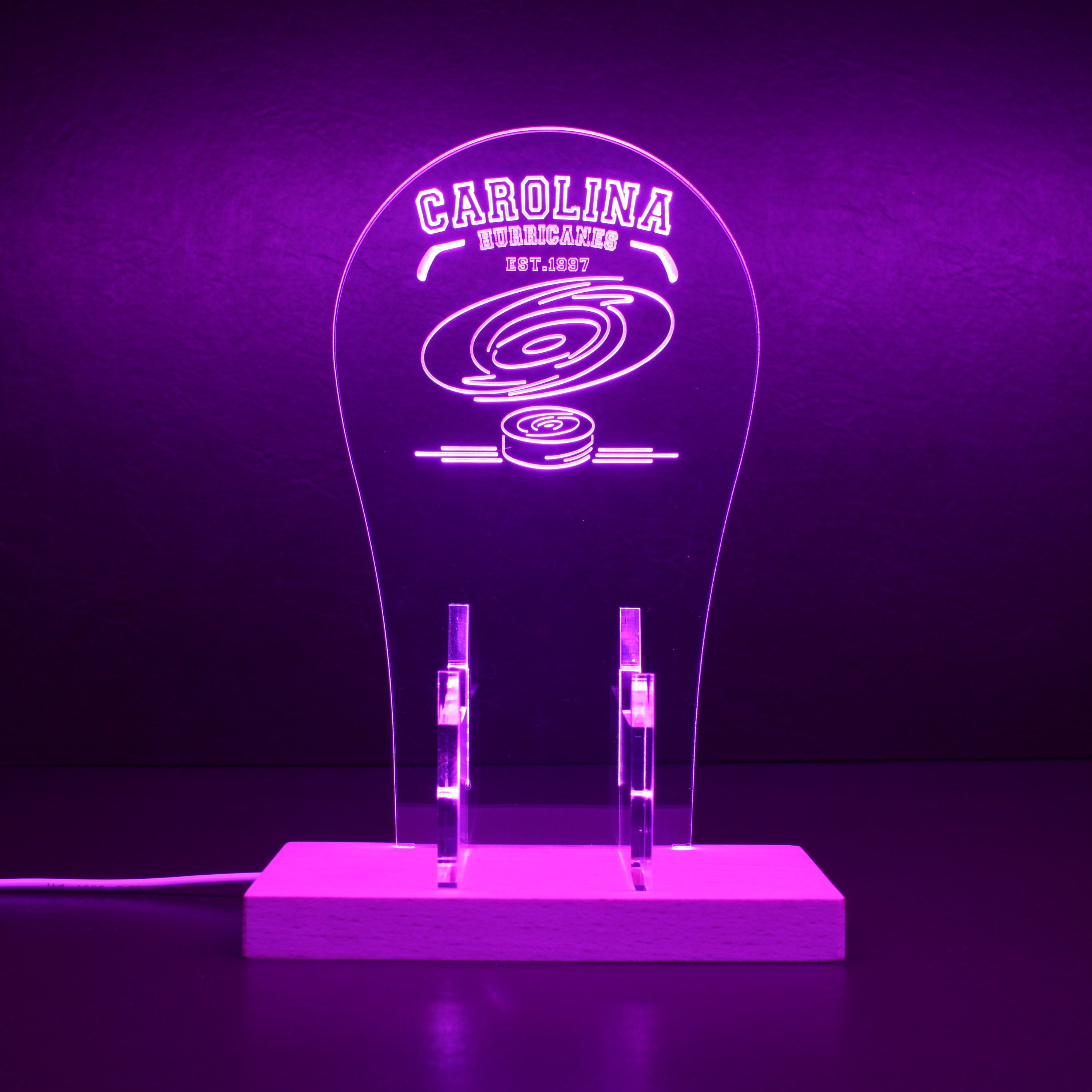 Custom Your Sport Team Carolina Hurricanes Est. 1997 RGB LED Gaming Headset Controller Stand