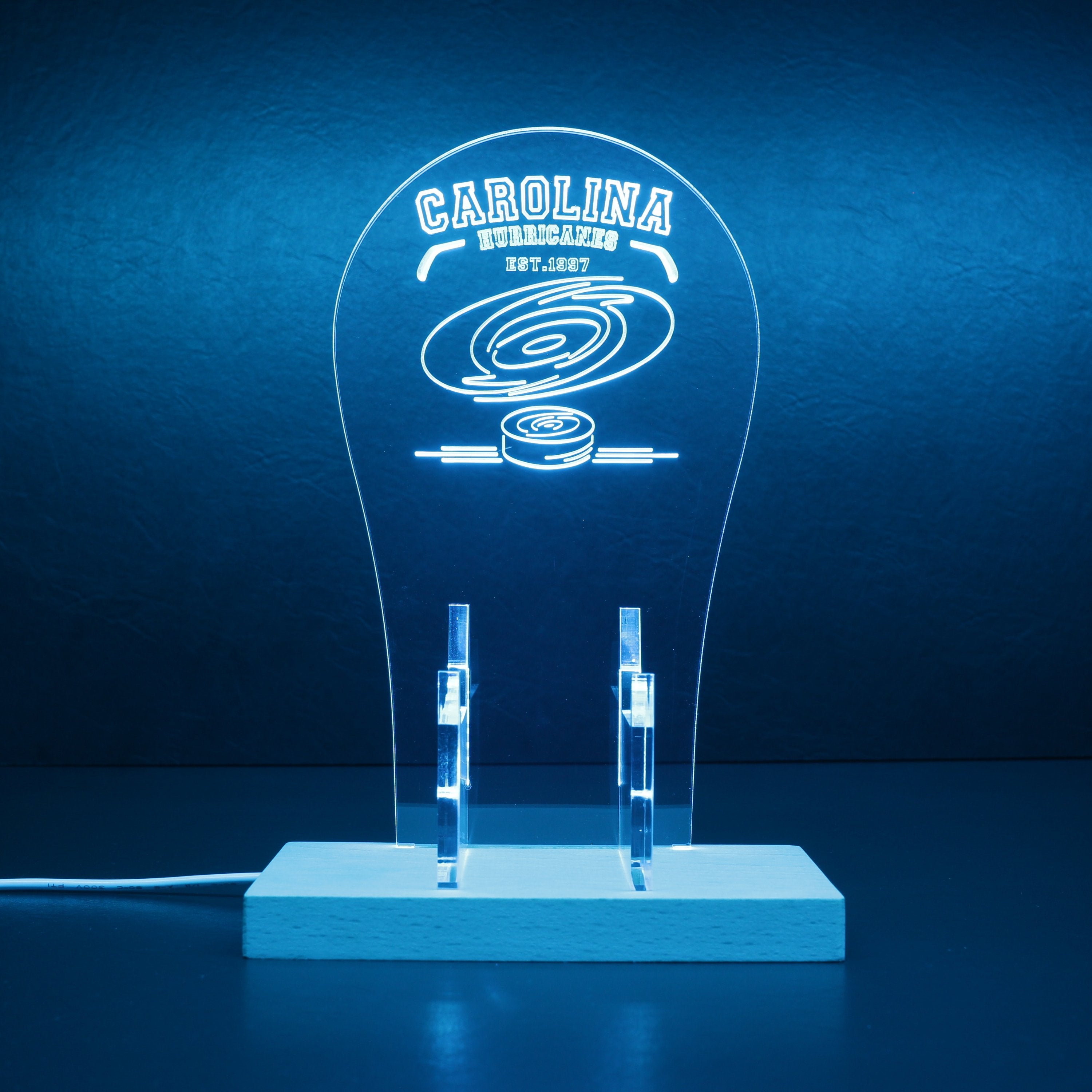 Custom Your Sport Team Carolina Hurricanes Est. 1997 RGB LED Gaming Headset Controller Stand