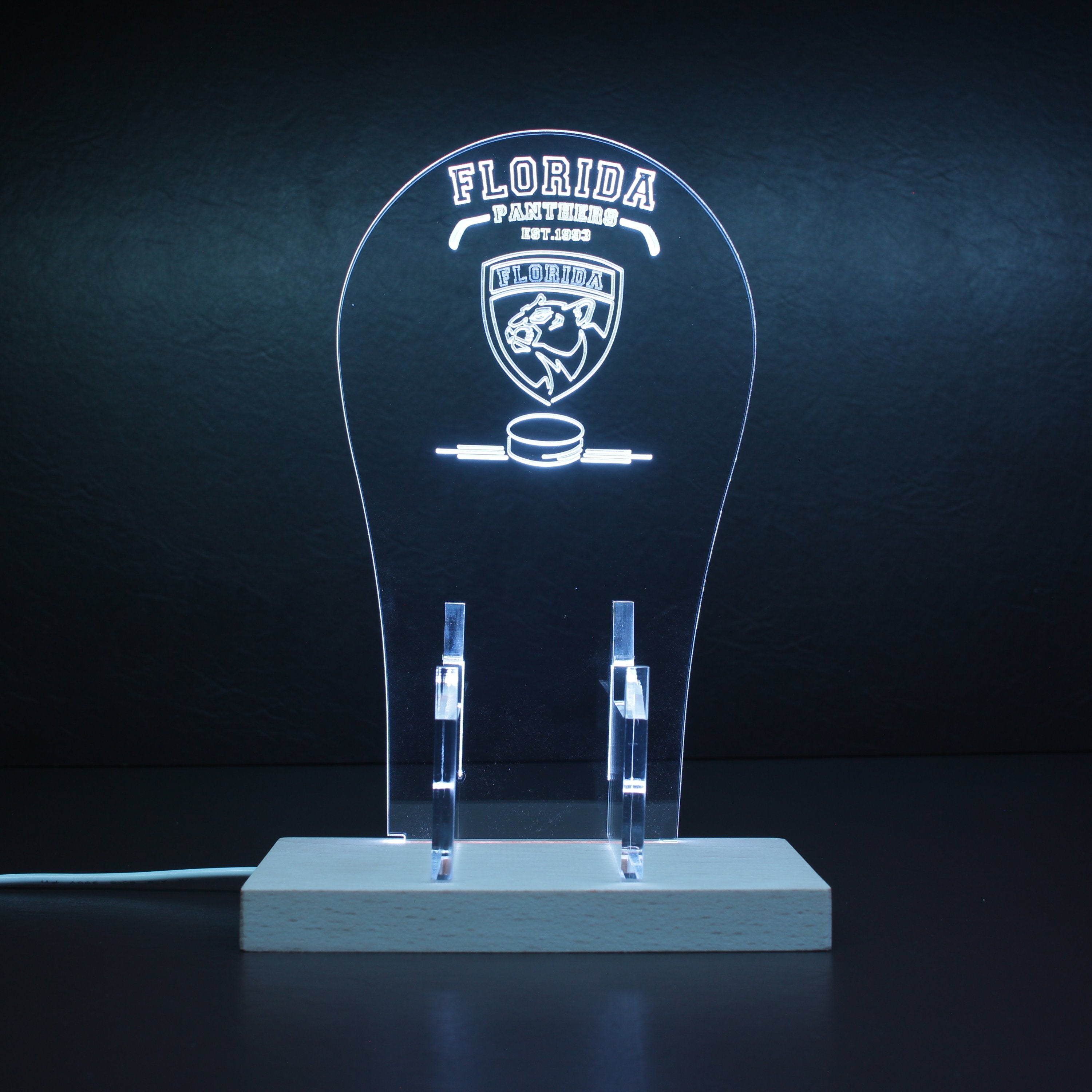 Custom Your Sport Team Florida Panthers Est.1993 RGB LED Gaming Headset Controller Stand