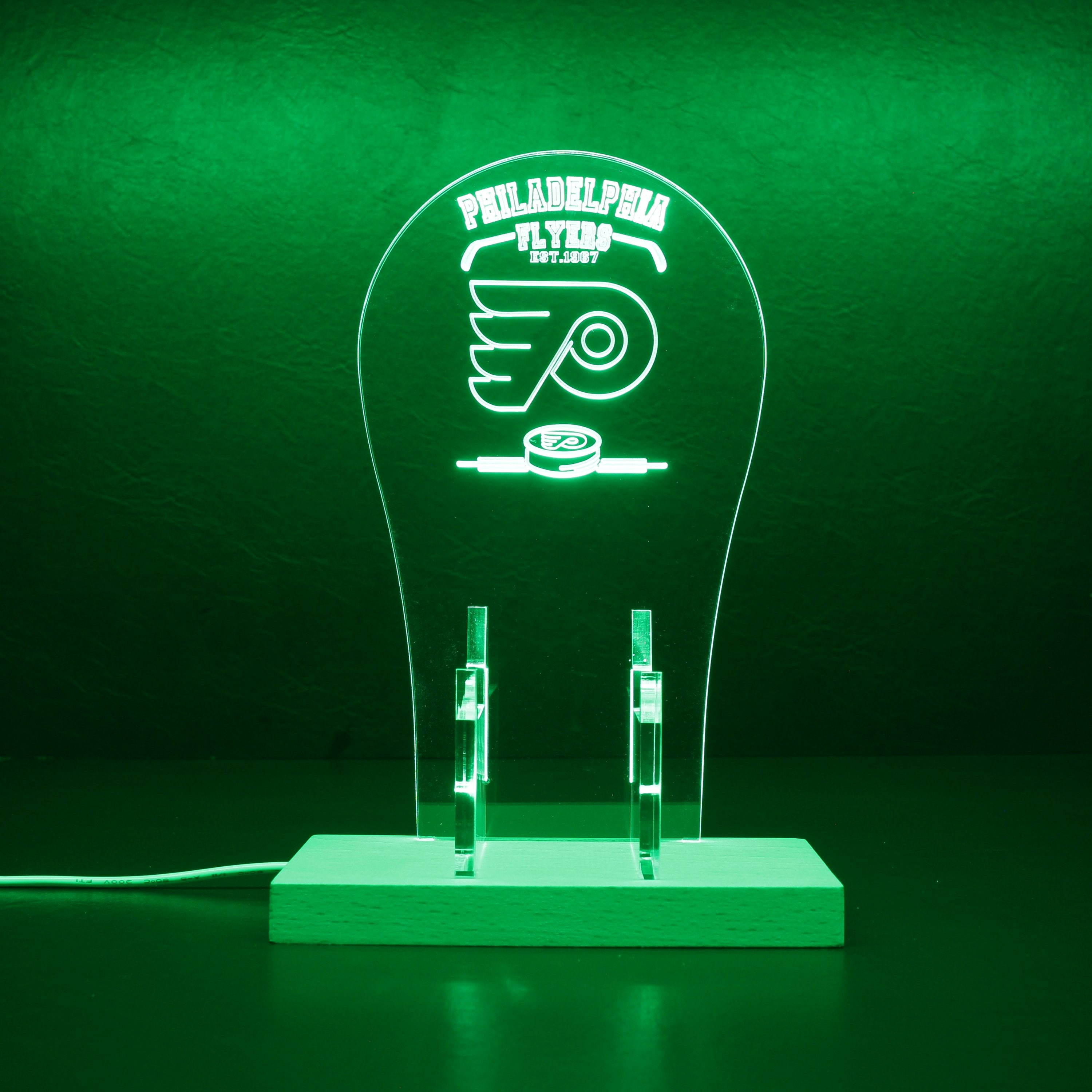 Custom Your Sport Team Philadelphia Flyers Est. 1967 RGB LED Gaming Headset Controller Stand