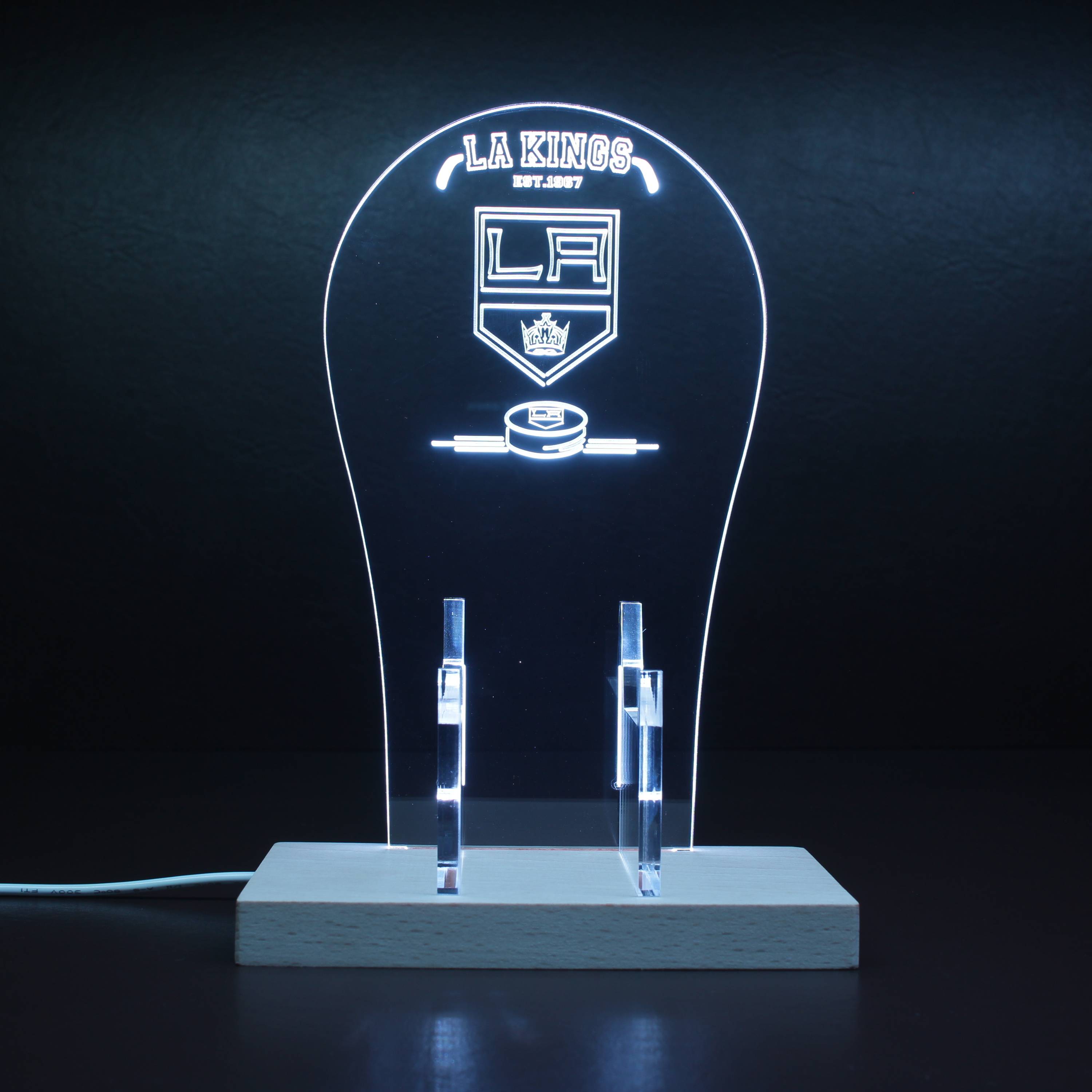 Custom Your Sport Team LA Kings Est. 1967 RGB LED Gaming Headset Controller Stand