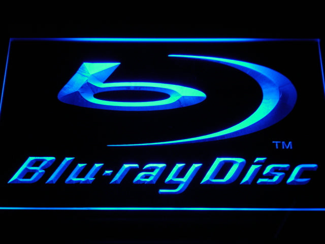 Blu Ray Loading Sign Blu-Ray Disc Logo Display Neon Sign | LEDLABCAVE
