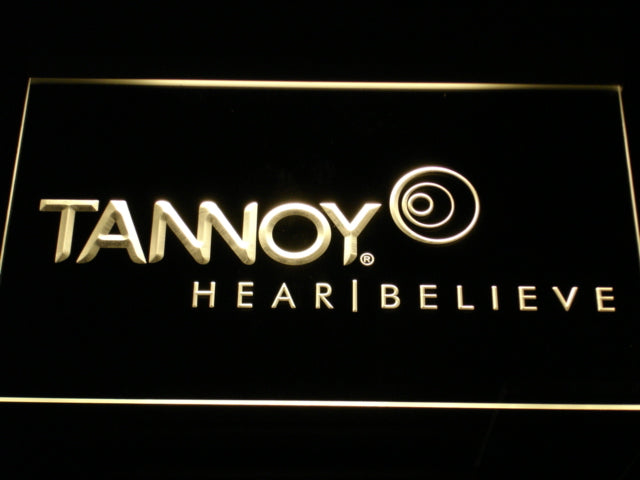 Tannoy Speaker System Neon Light LED Sign