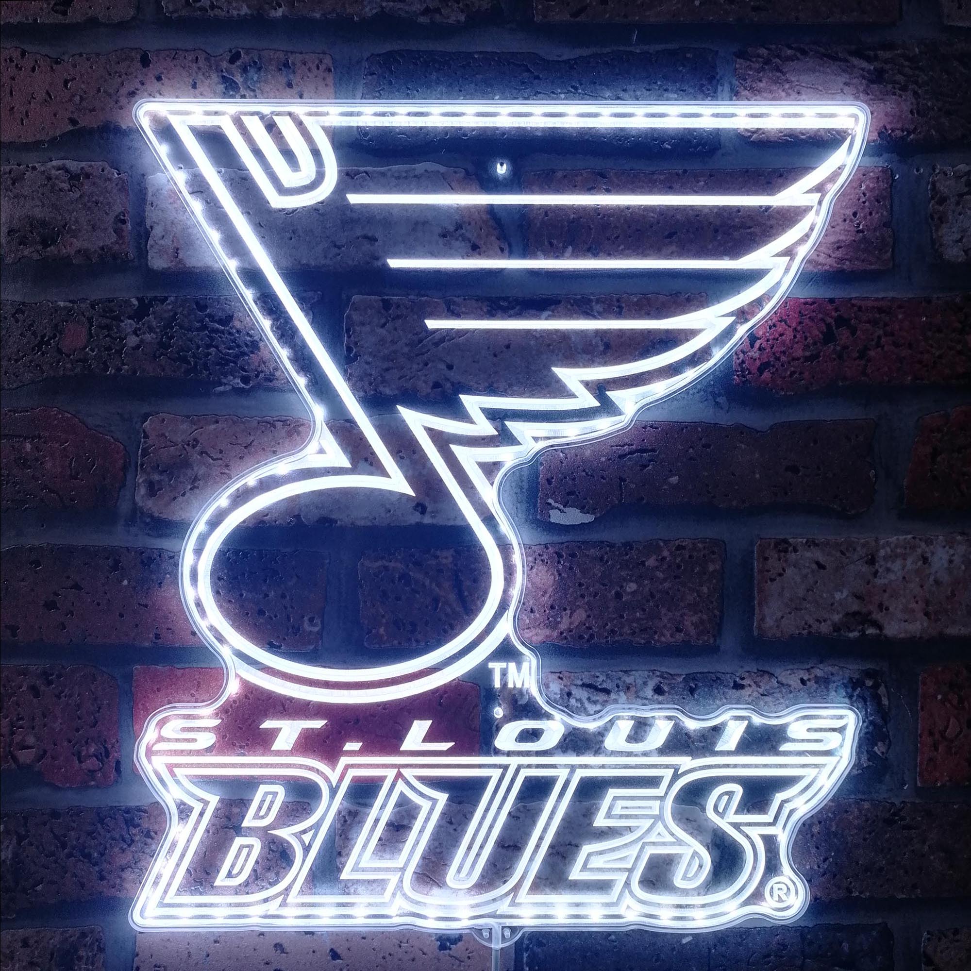 St Louis Blue Dynamic RGB Edge Lit LED Sign