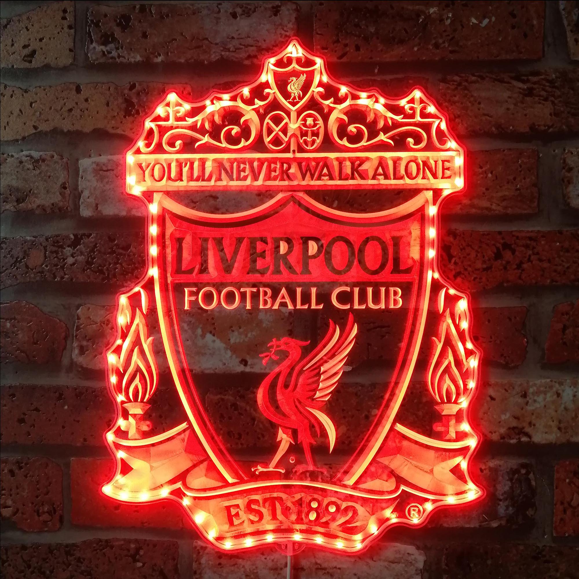 Lfc Led Sign Liverpool Football Club Neon RGB Edge Lit LED Sign | LEDLABCAVE