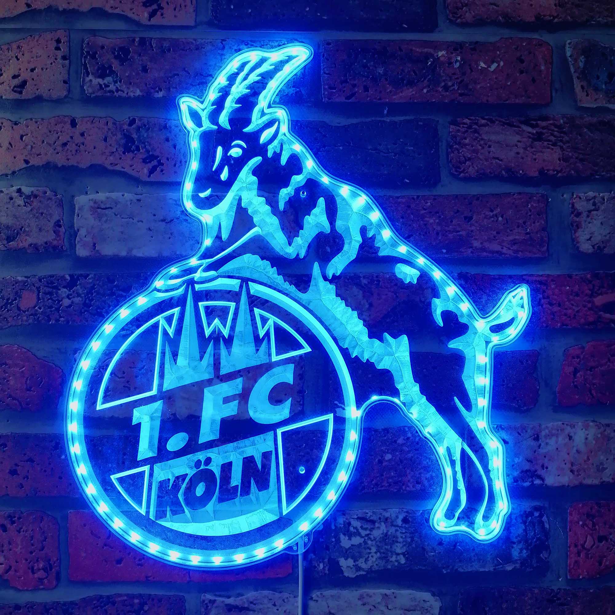 FC Koln Football Dynamic RGB Edge Lit LED Sign