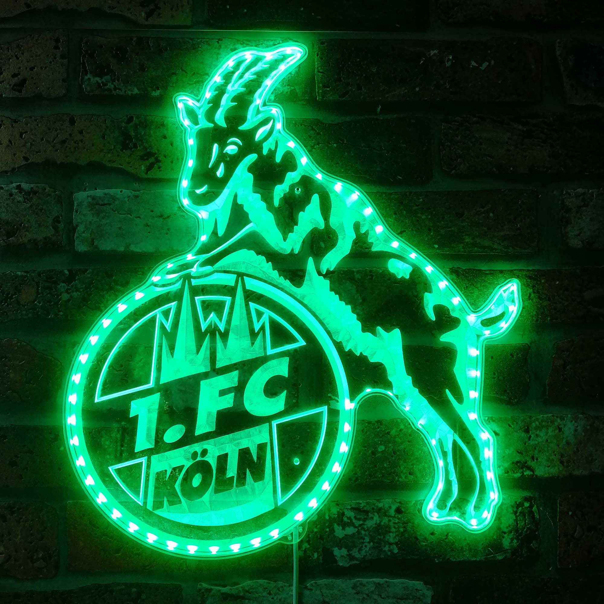 FC Koln Football Dynamic RGB Edge Lit LED Sign