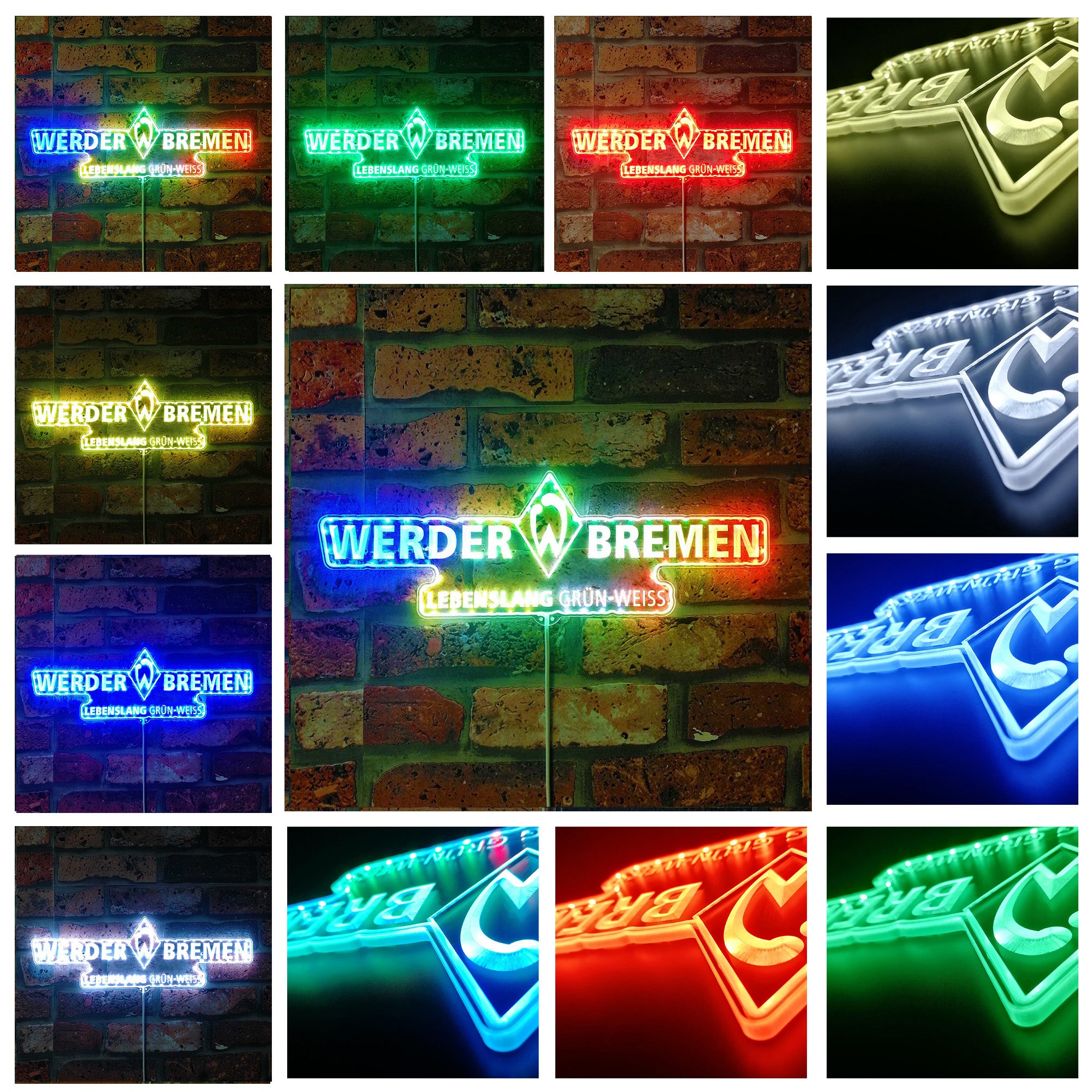 SV Werder Bremen FC Dynamic RGB Edge Lit LED Sign
