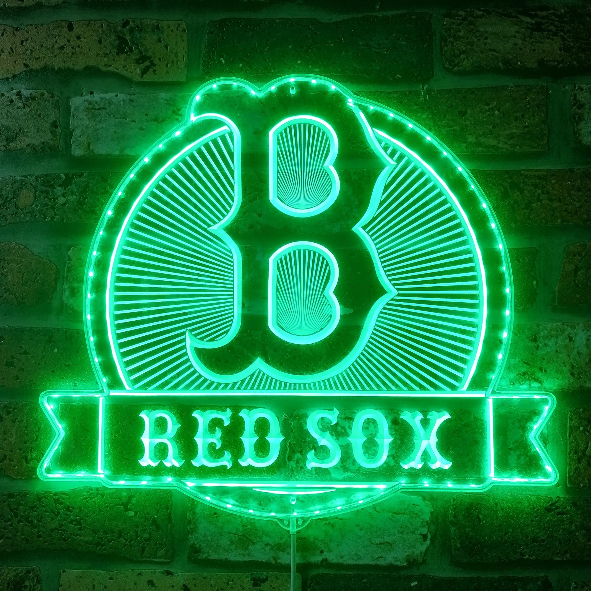 Boston Red Sox Dynamic RGB Edge Lit LED Sign