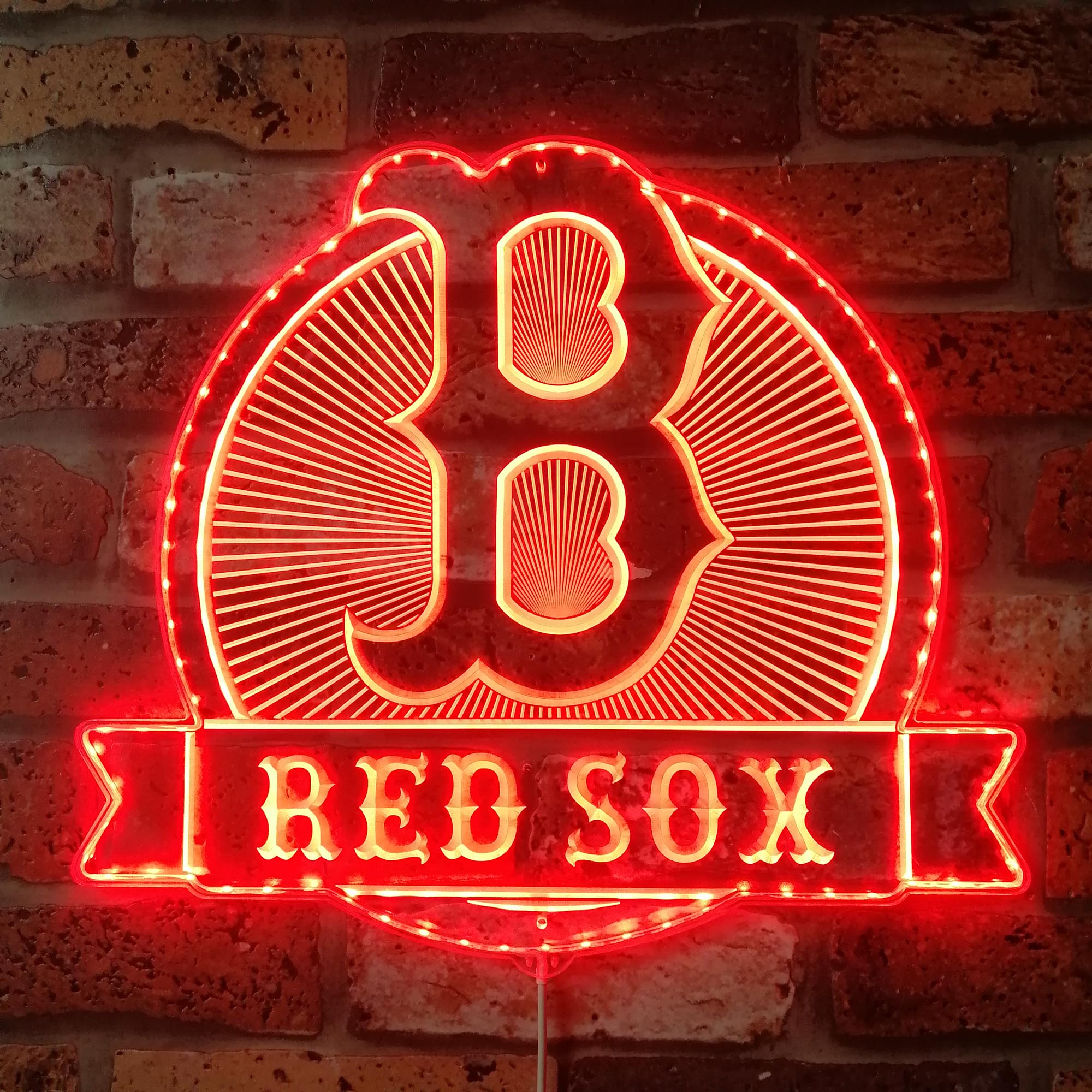 Boston Red Sox Dynamic RGB Edge Lit LED Sign