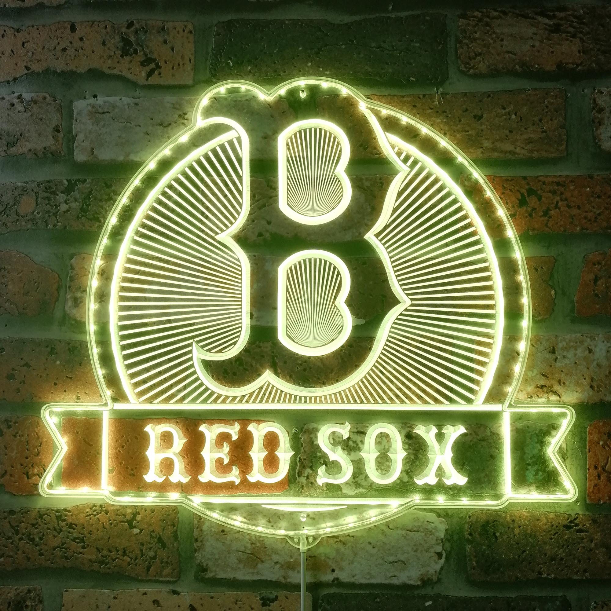 Boston Red Sox Dynamic RGB Edge Lit LED Sign