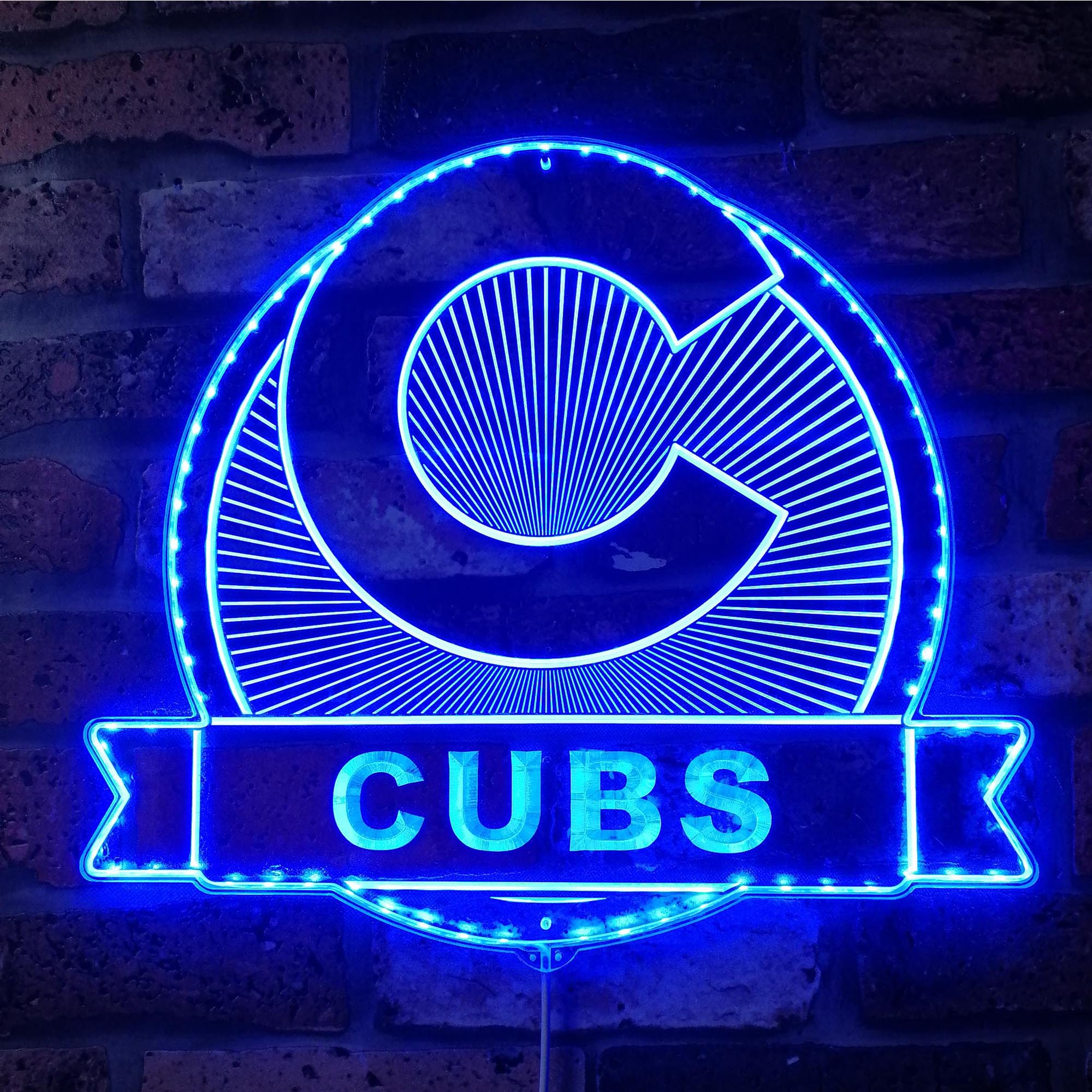 Chicago Cubs Dynamic RGB Edge Lit LED Sign