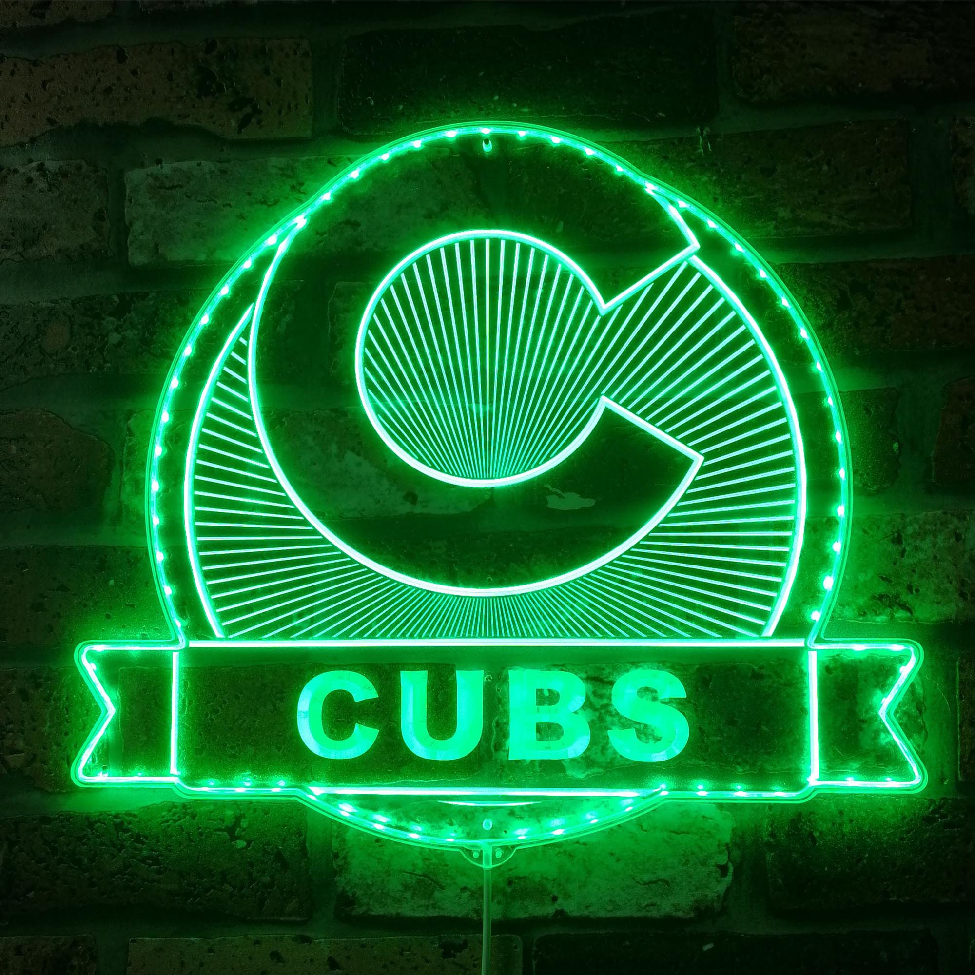 Chicago Cubs Dynamic RGB Edge Lit LED Sign