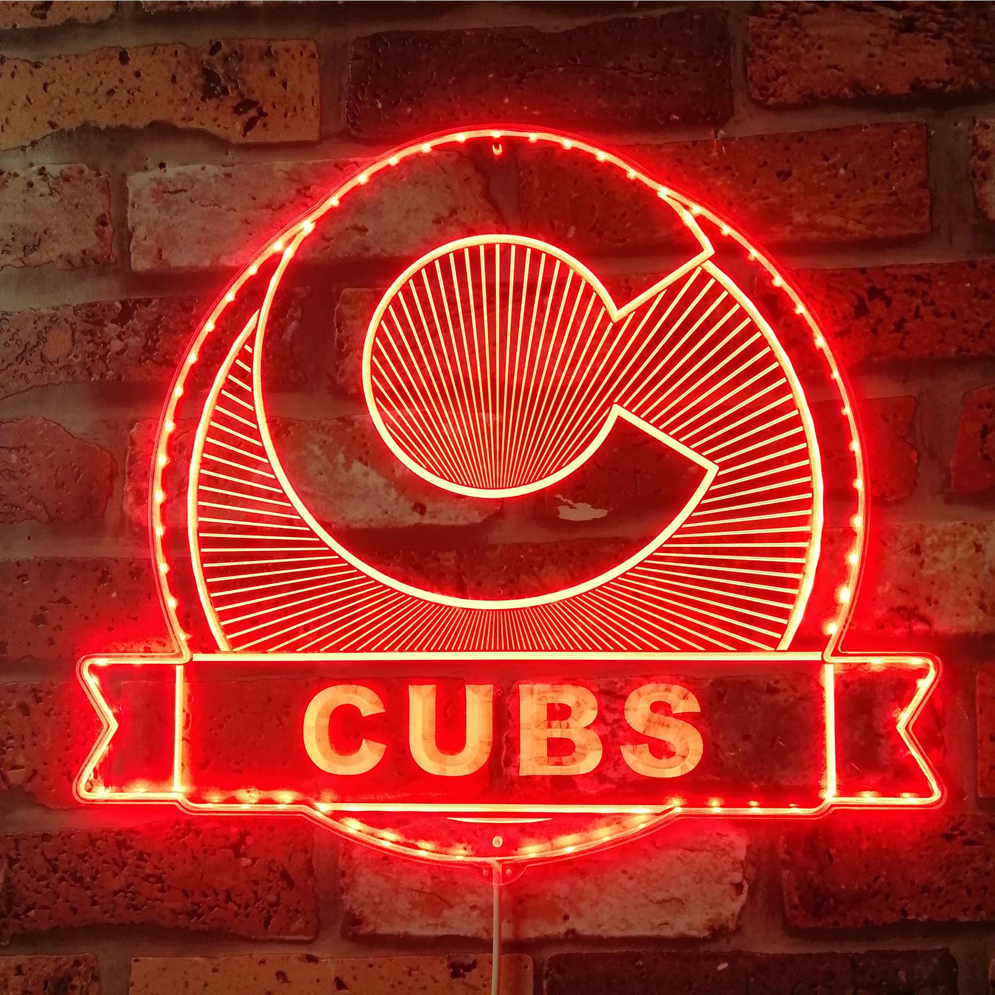 Chicago Cubs Dynamic RGB Edge Lit LED Sign