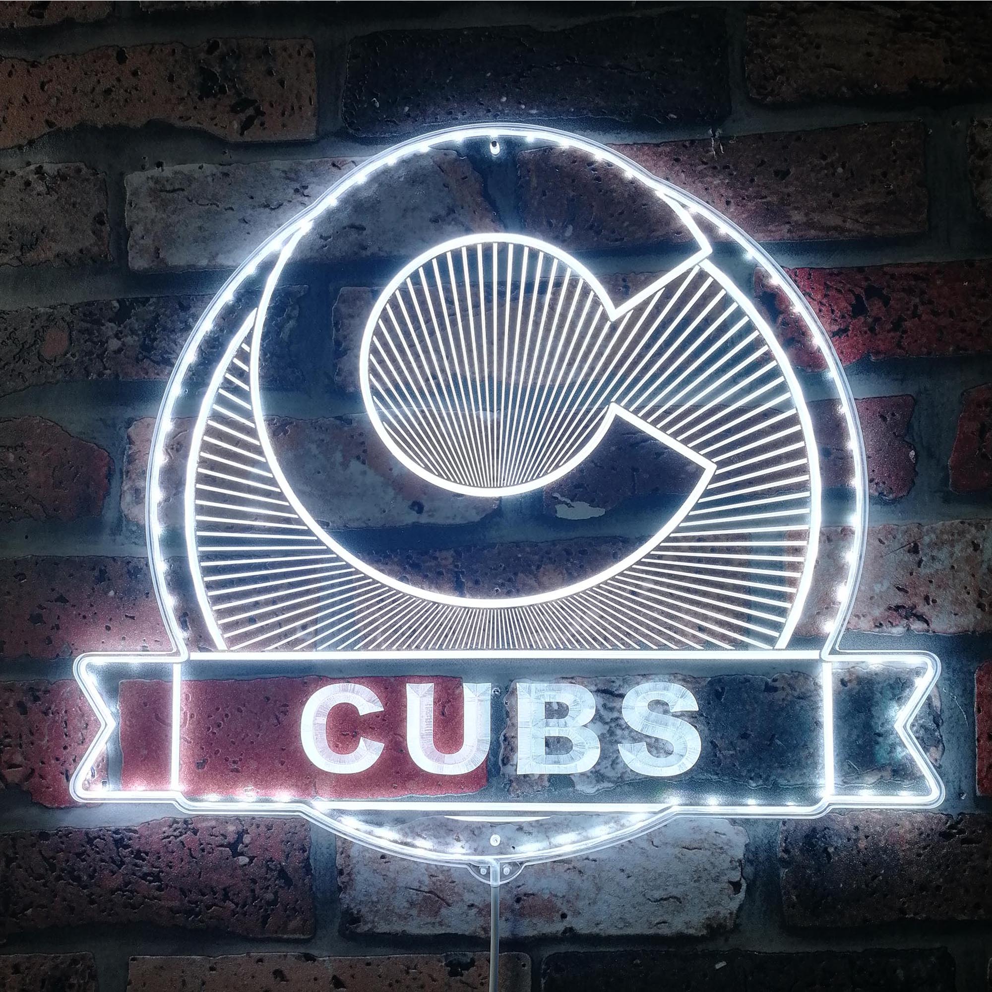 Chicago Cubs Dynamic RGB Edge Lit LED Sign