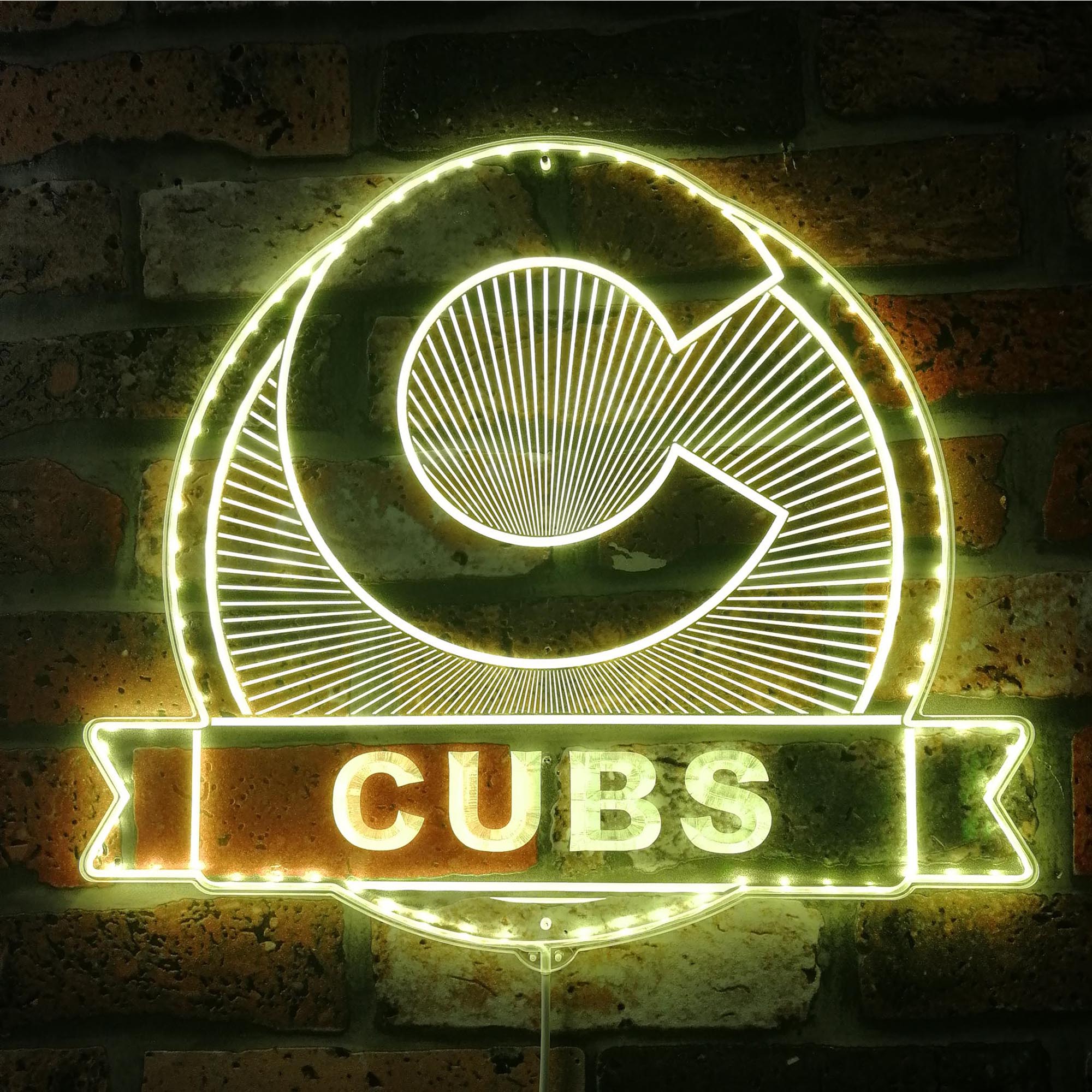 Chicago Cubs Dynamic RGB Edge Lit LED Sign