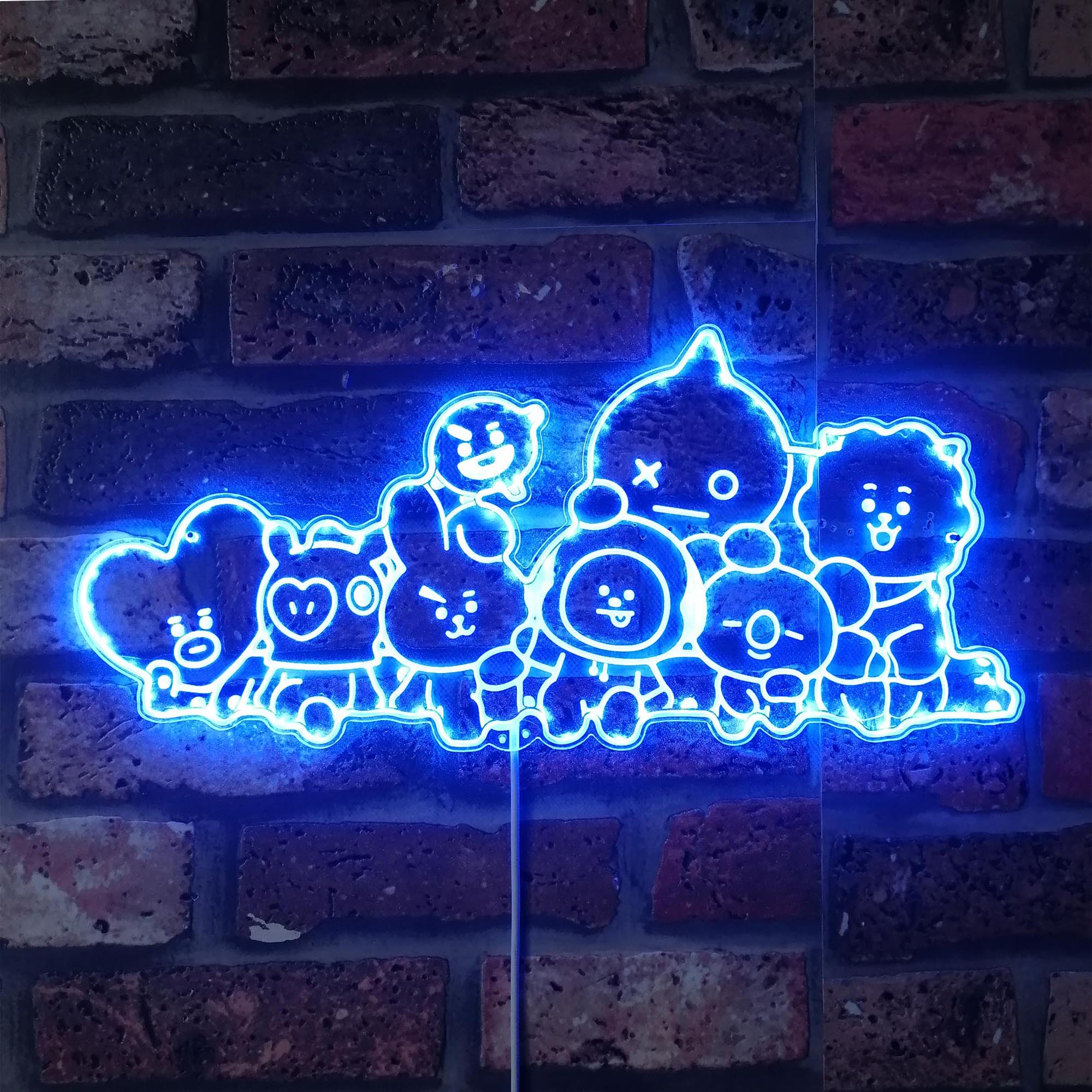 BT21 BTS Dynamic RGB Edge Lit LED Sign