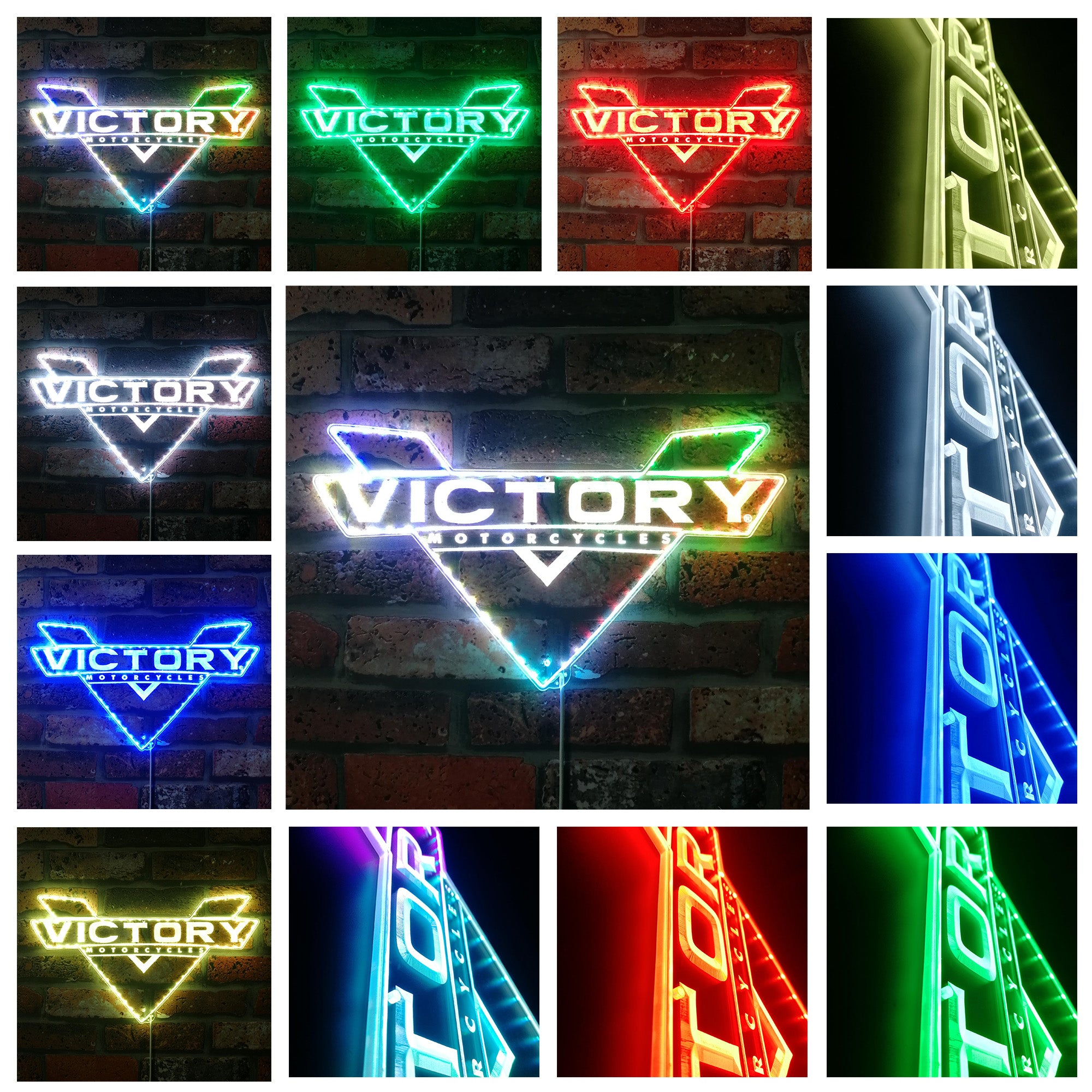 Victory Motorcycles Dynamic RGB Edge Lit LED Sign