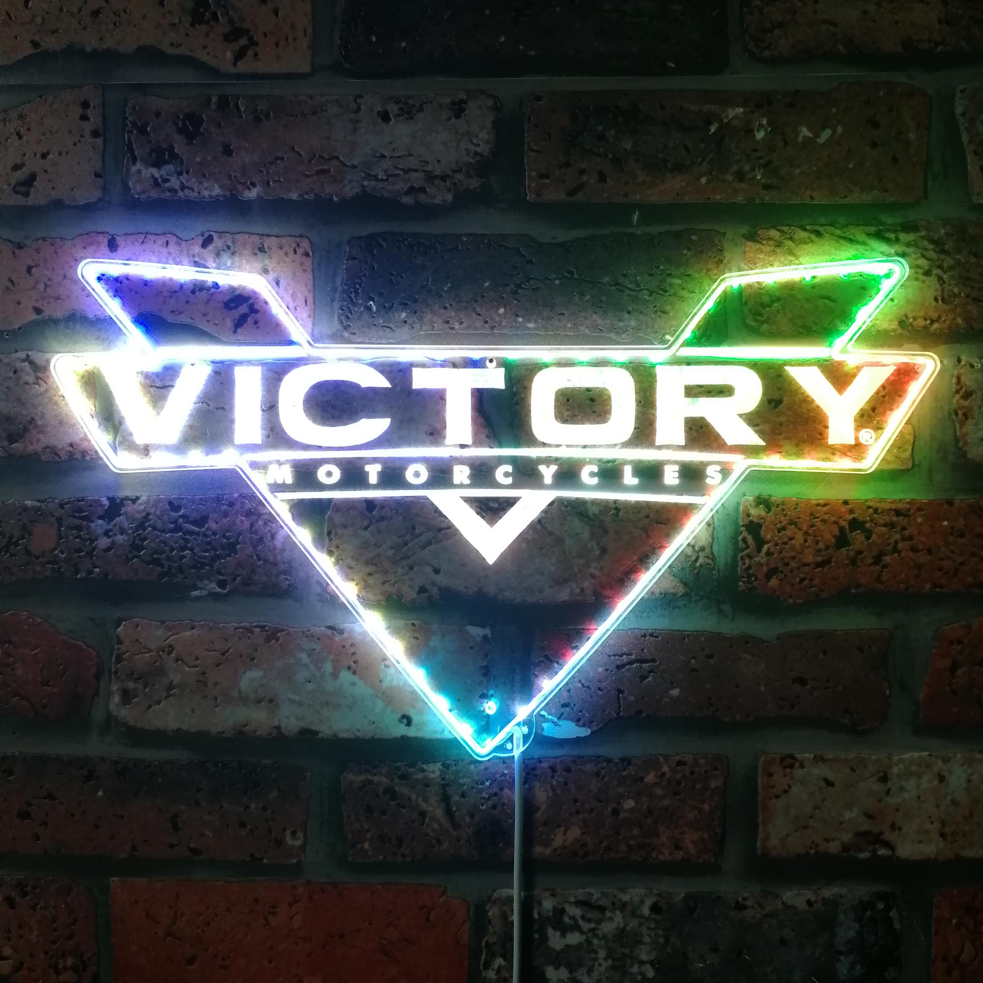 Victory Motorcycles Dynamic RGB Edge Lit LED Sign