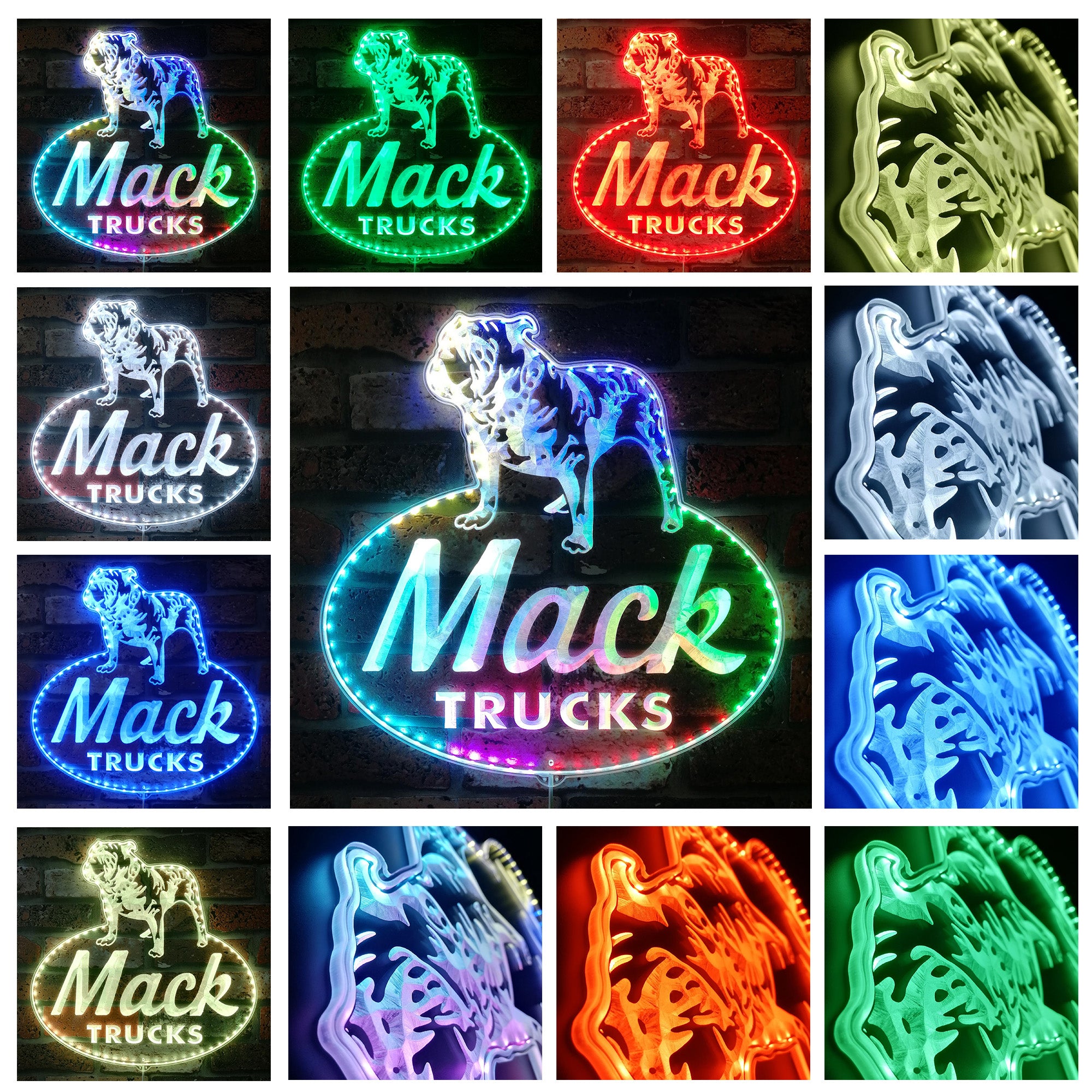 Mack Trucks Dynamic RGB Edge Lit LED Sign