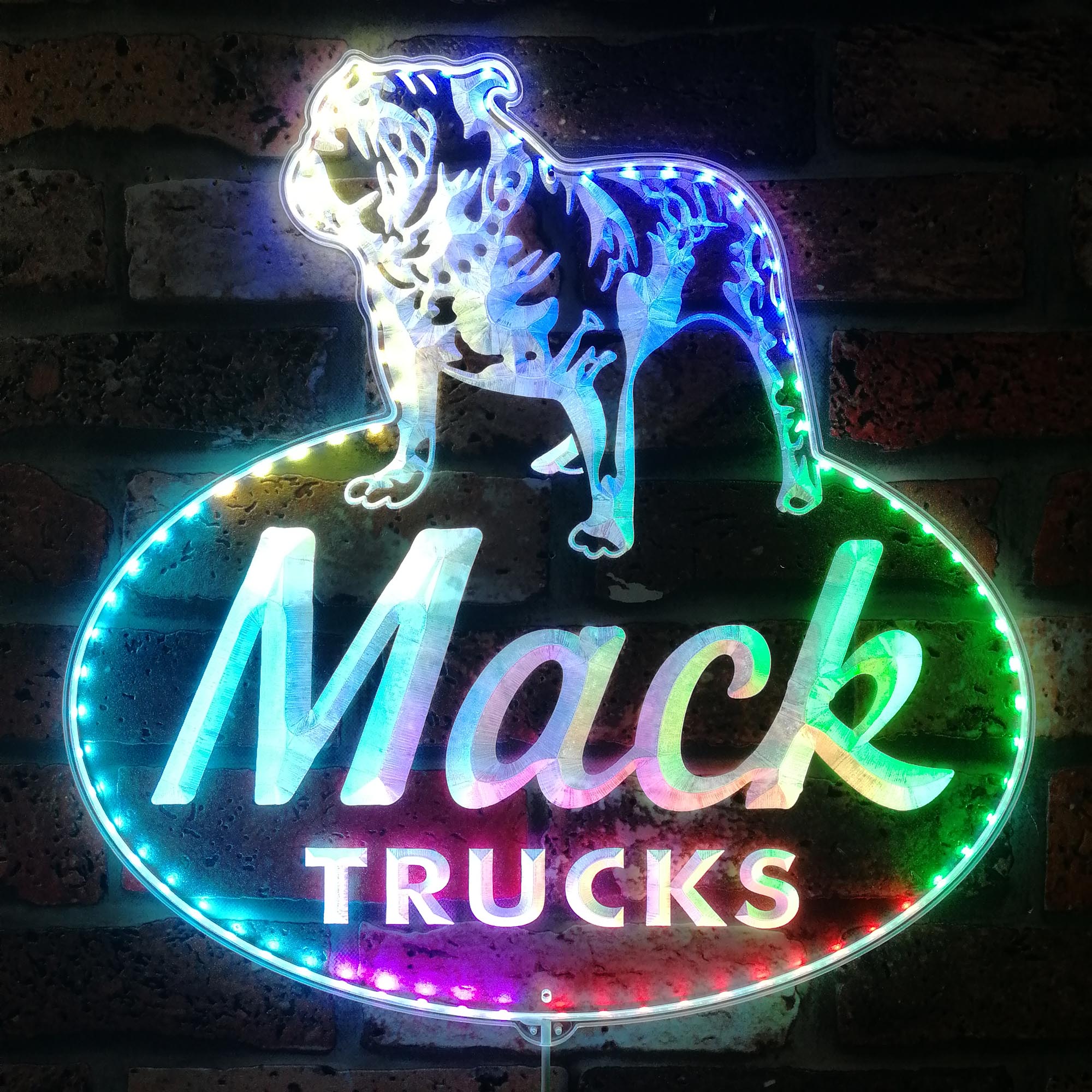 Mack Trucks Dynamic RGB Edge Lit LED Sign