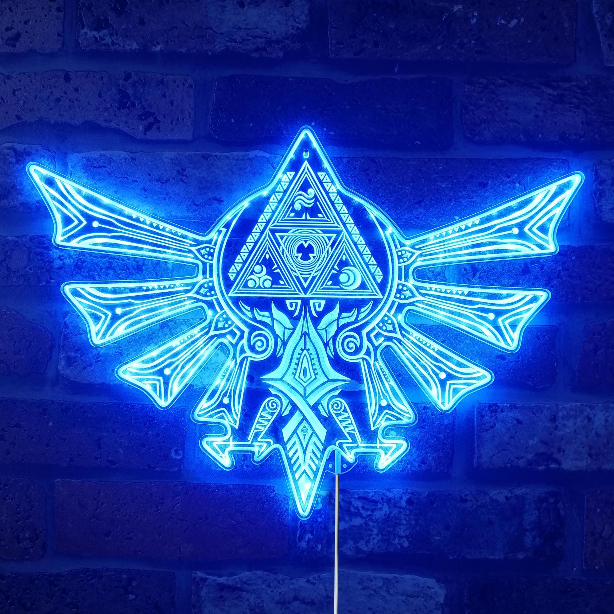 Zelda Triforce Dynamic RGB Edge Lit LED Sign