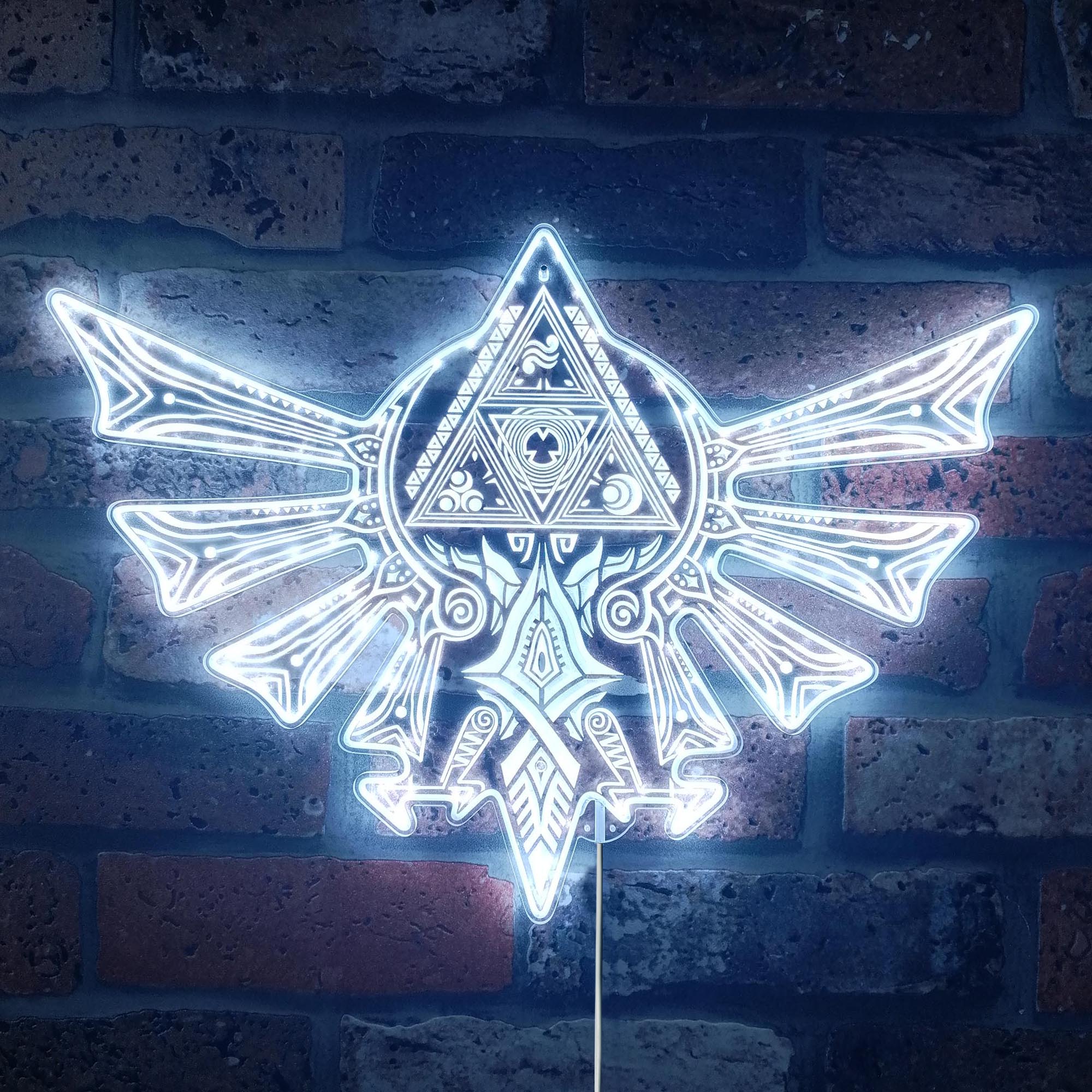 Zelda Triforce Dynamic RGB Edge Lit LED Sign