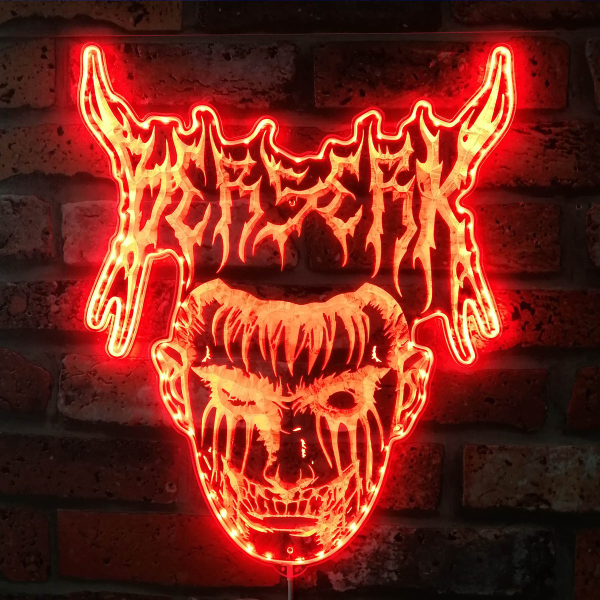 Berserk Dynamic RGB Edge Lit LED Sign | PROLEDSIGN