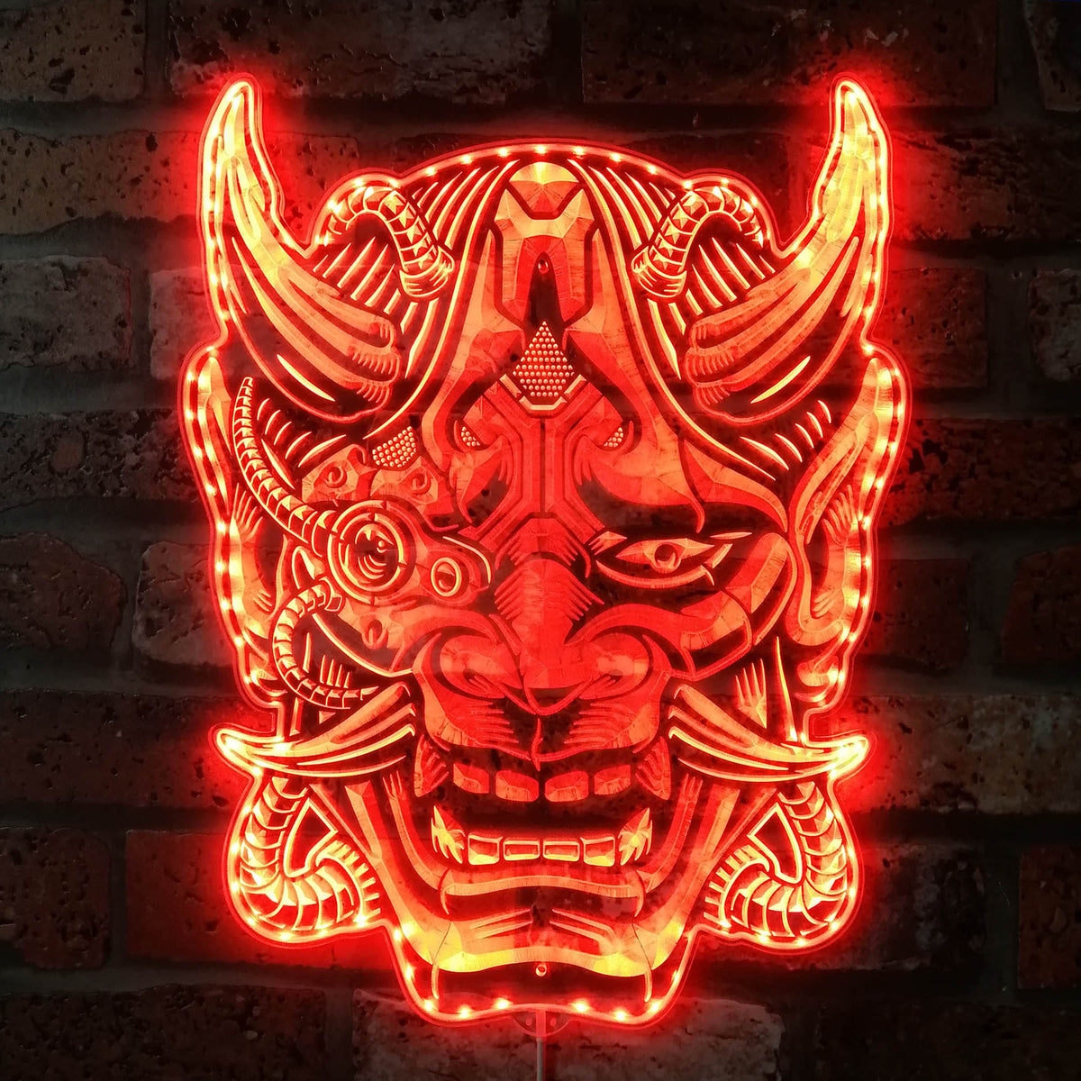 Cyberpunk 2077 Samurai Dynamic RGB Edge Lit LED Sign | LEDLABCAVE