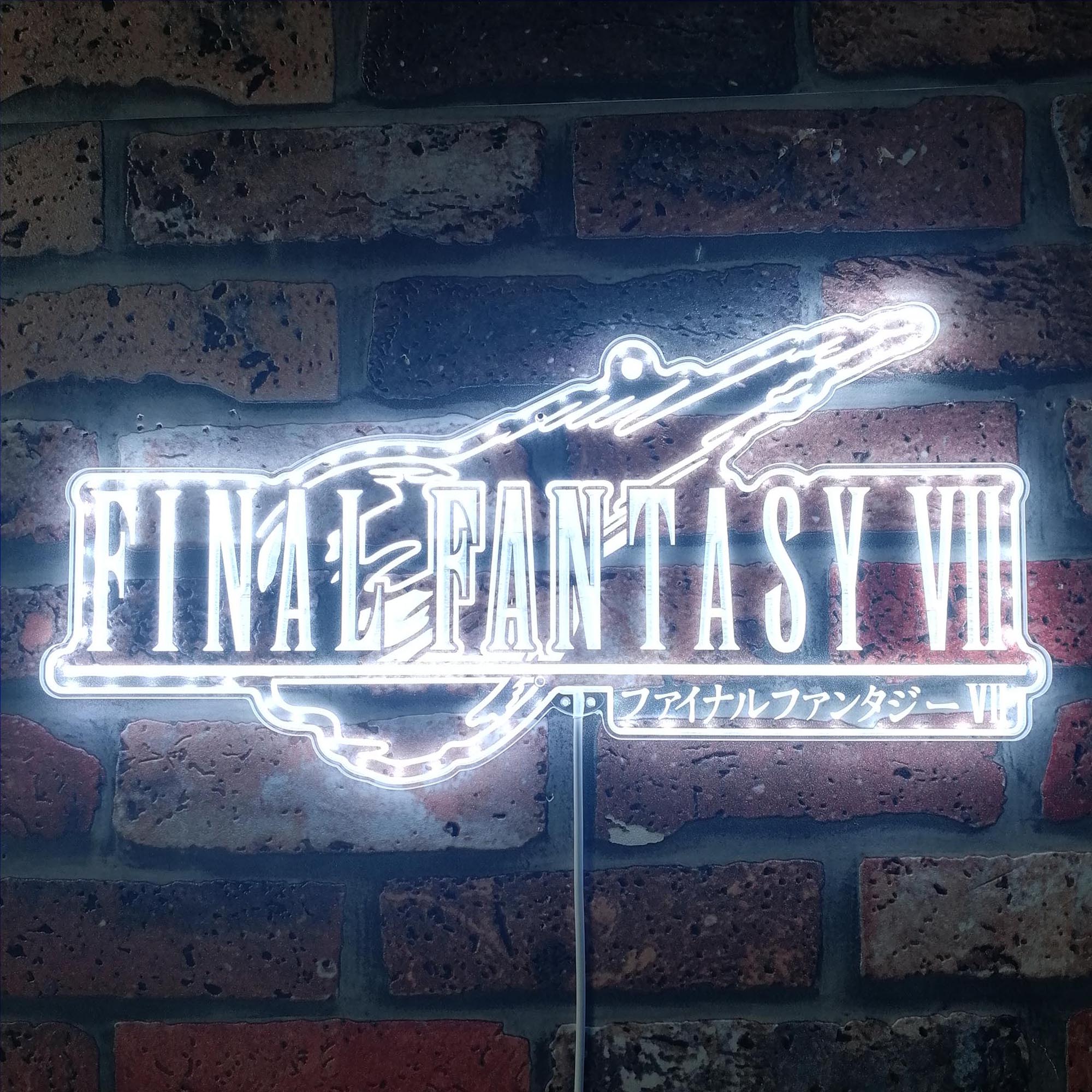 Final Fantasy VII FF7 Dynamic RGB Edge Lit LED Sign