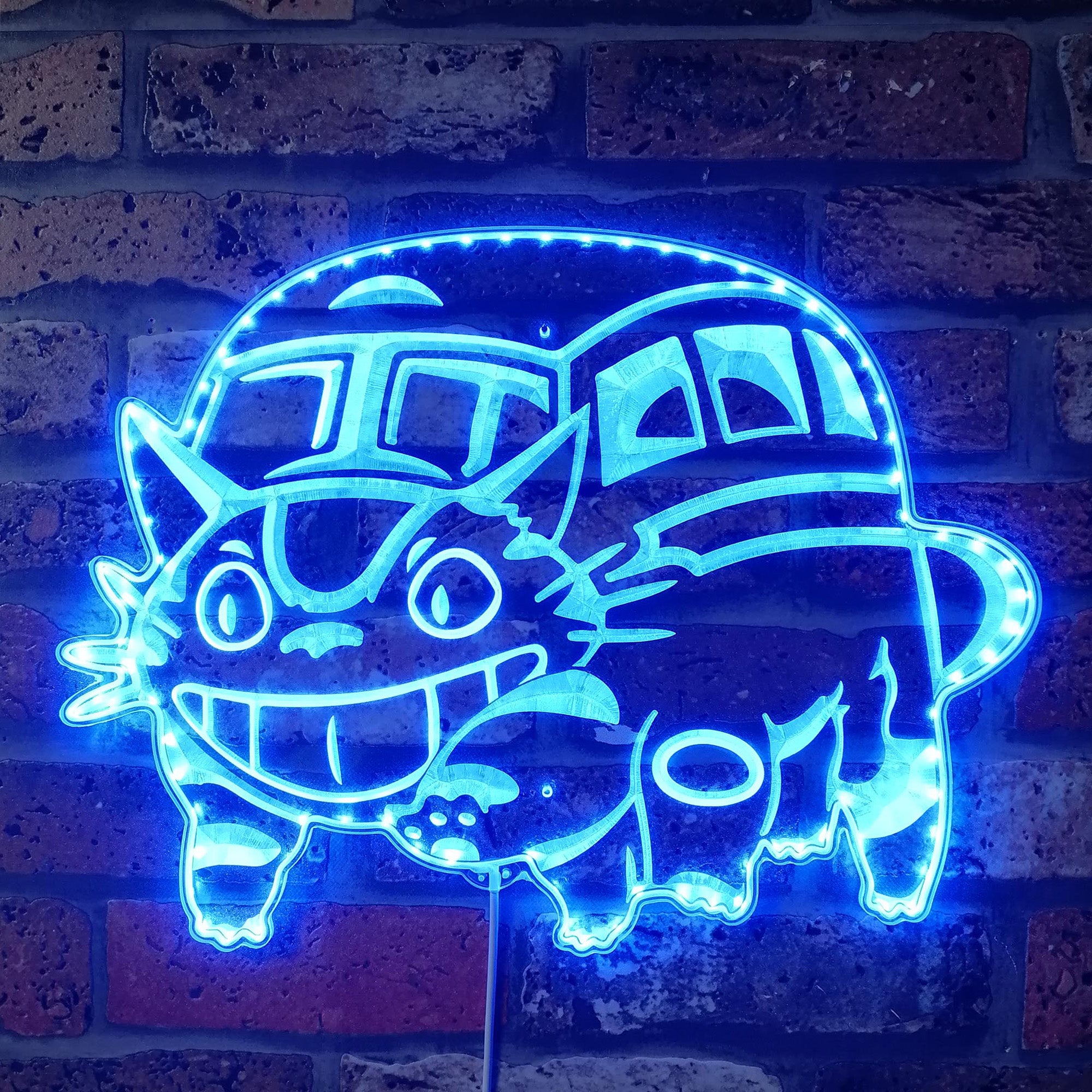 Catbus My Neighbor Totoro Dynamic RGB Edge Lit LED Sign
